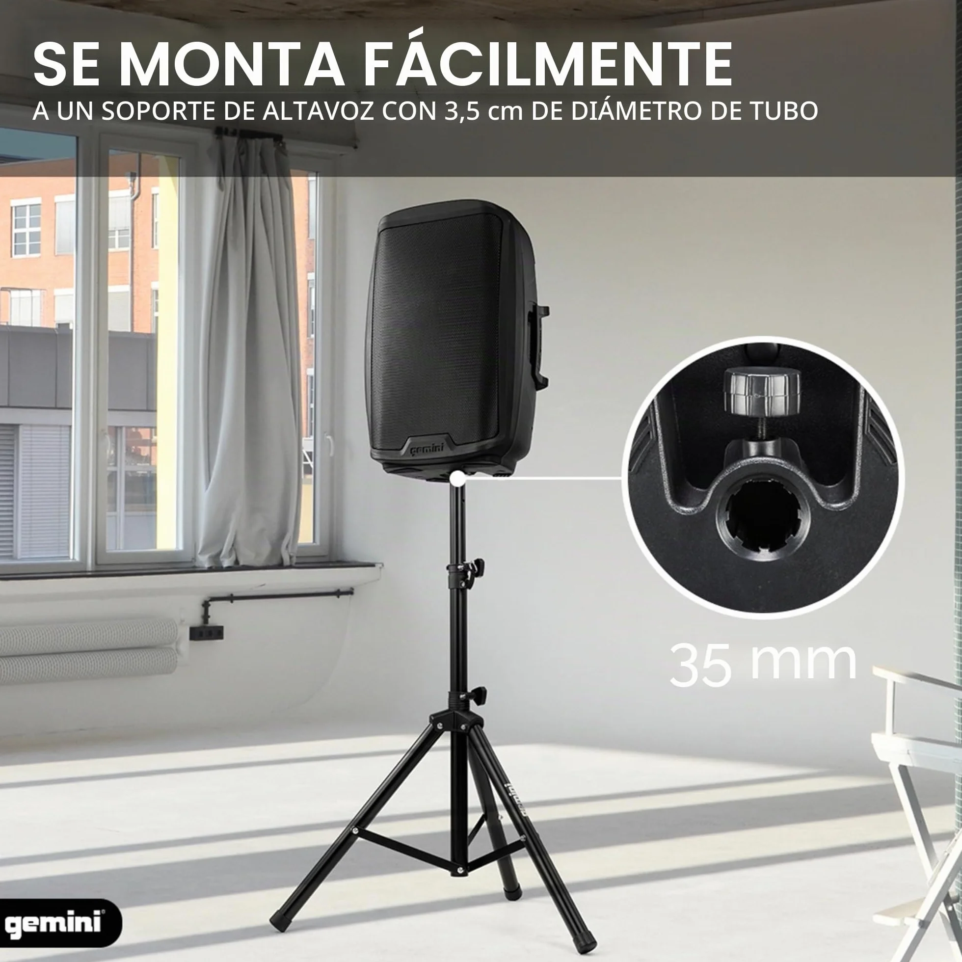 Gemini Sound AS-2115BT Active Bluetooth PA, Woofer de 15 pulgadas 2000W WATTS DJ altavoces, SD, USB, entrada/salida XLR, micrófono de 2 x 1/4 pulgadas/entradas de RCA y AUX con asas, TWS