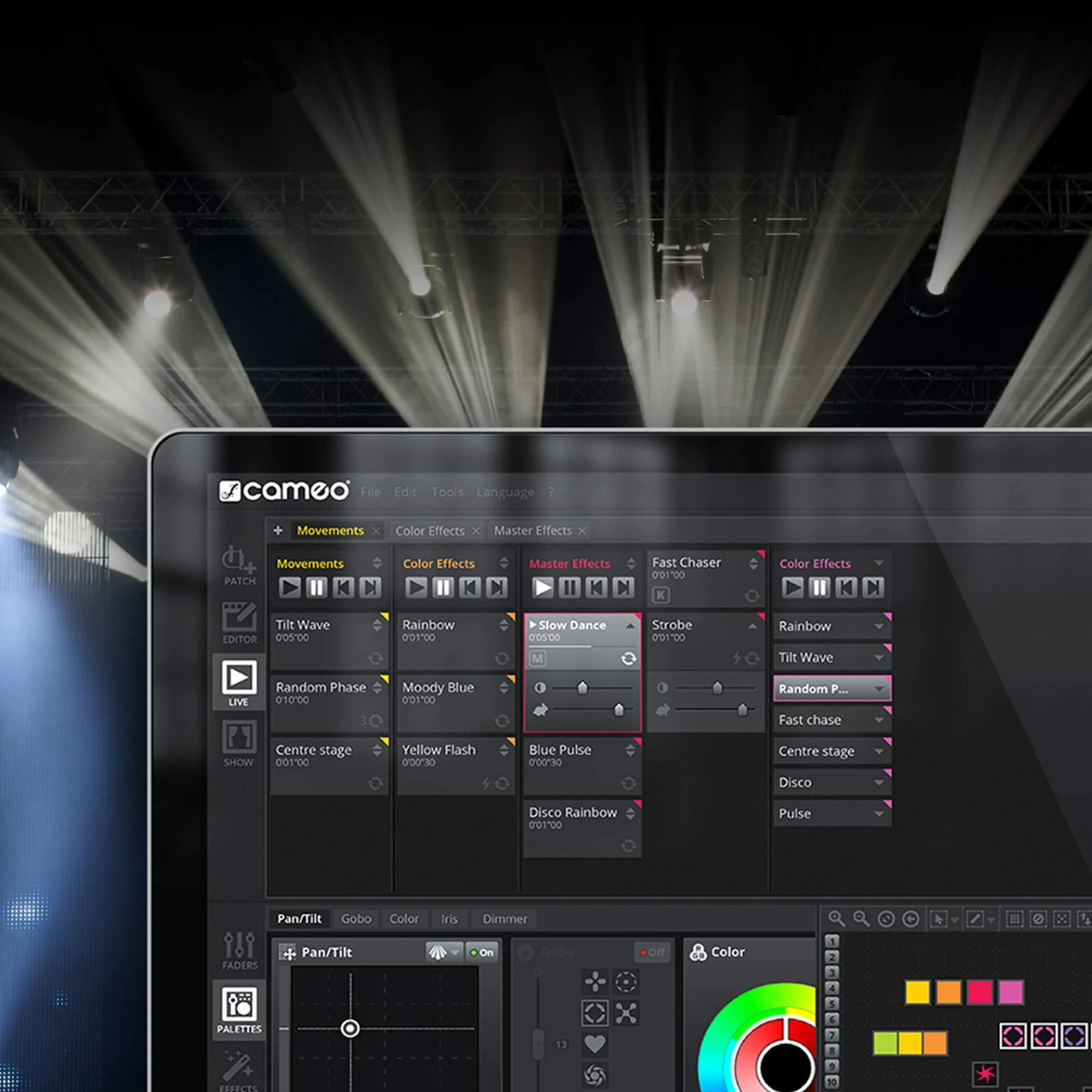 Cameo DVC CUE - Interfaz USB a DMX con hasta 2048 canales DMX y panel de control iluminado