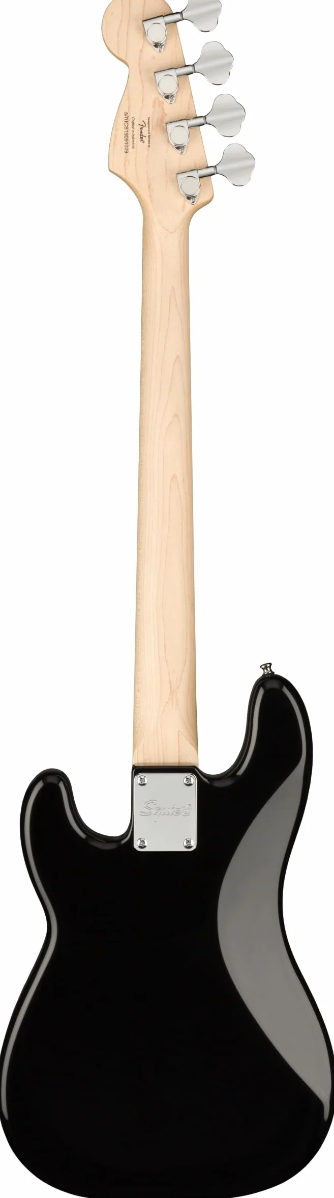 Fender Bajo eléctrico Squier - Mini Precision Bass IL Negro, Incluye cursos virtuales gratuitos en Fender Play