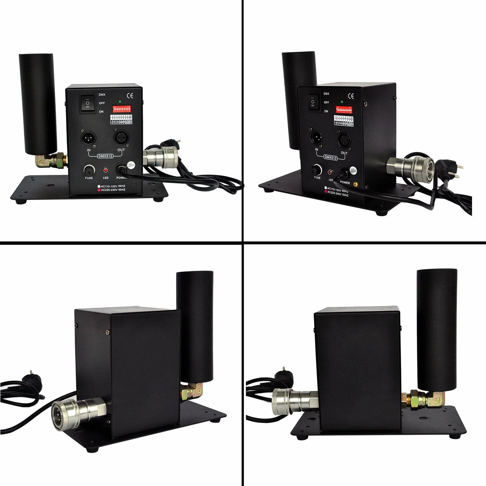 MáQuina De Chorro De Co2 Con Efecto De Escenario, MáQuina De Columna De Aire De Co2 De Un Solo Tubo, CañóN De Niebla De Co2 Dmx512, Altura Del Chorro De 7 A 8 Metros, Para Escenario,Fiesta,Boda