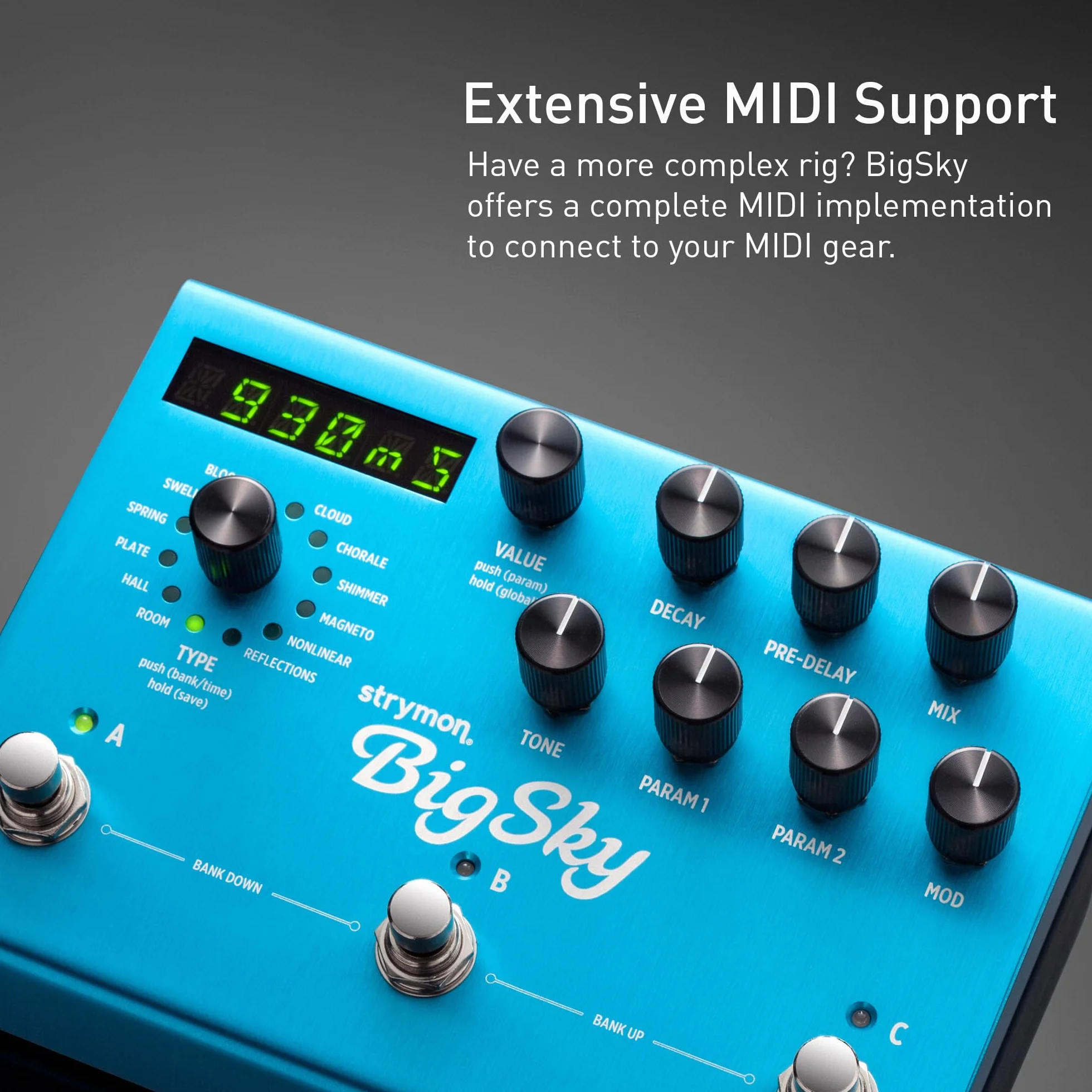 Strymon Big Sky Hall Reverbs - Pedal de efectos para guitarra