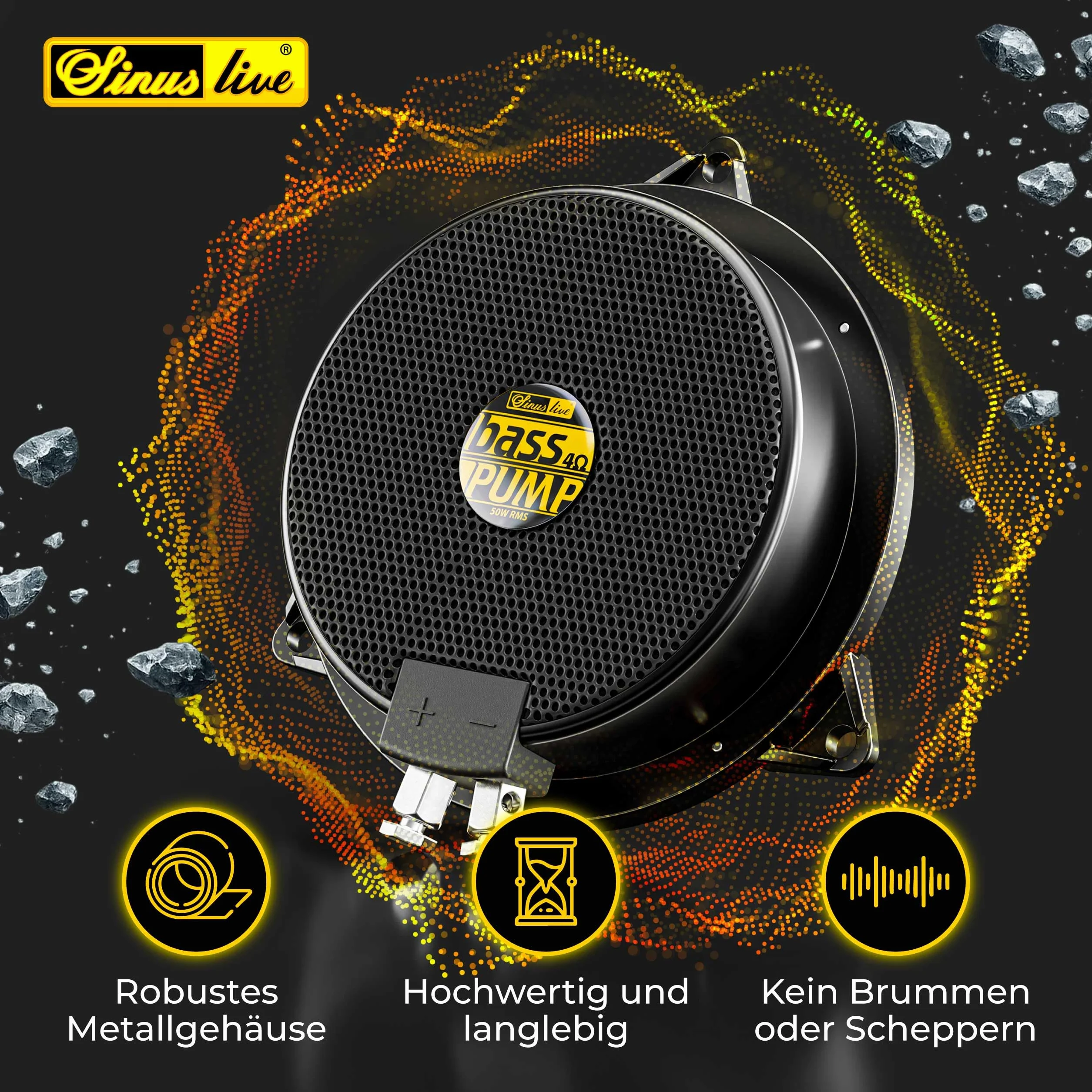 ProfiHiFi Sinuslive BassPUMP III 4 Ohm 130 x 50 mm