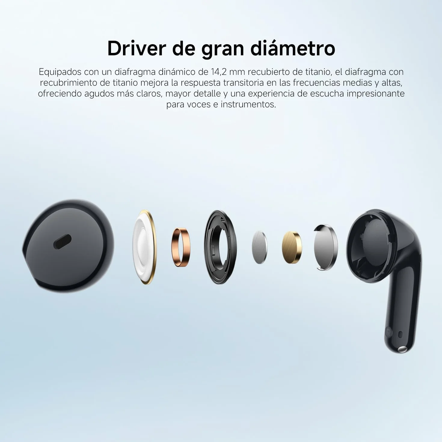 XIAOMI REDMI Buds 8 Active TWS Bluetooth 5.4, Driver de Titanio 14,2 mm, 37h, IP54, Negro