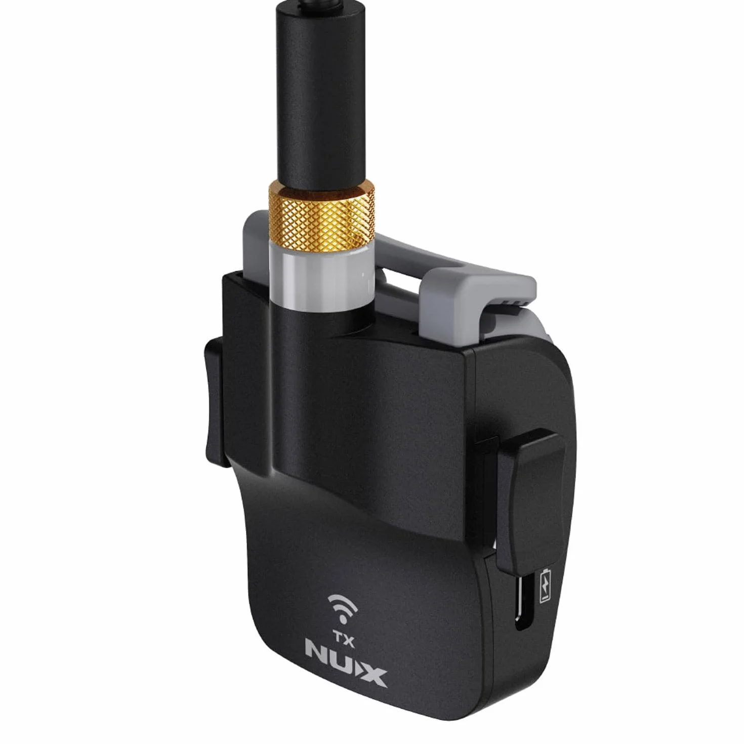 Nux B6 - Sistema de micrófono inalámbrico para saxofón (incluye gamuza limpiadora)