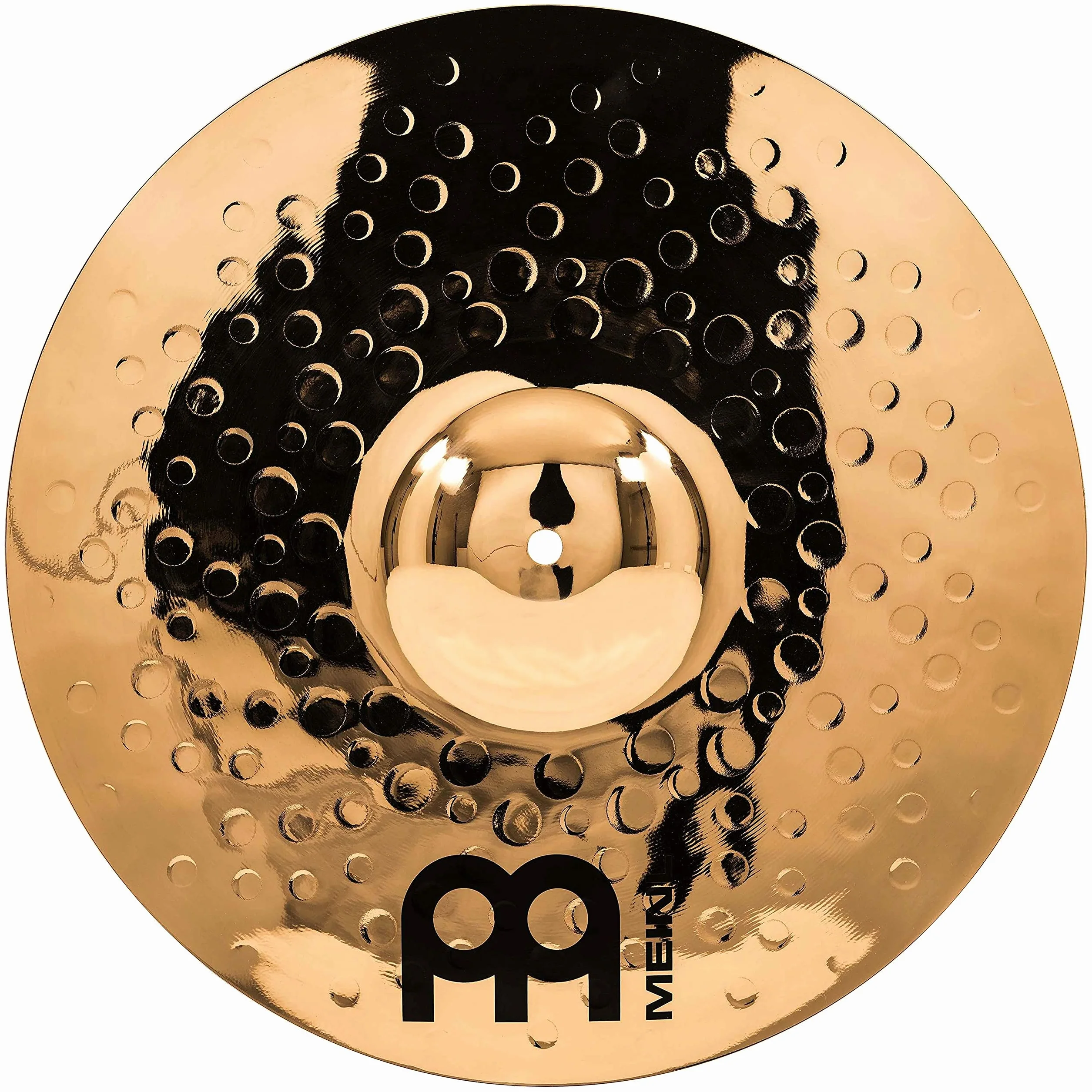 Meinl Cymbals Classics Custom Brilliant Plato Crash Medium de 15 pulgadas (38,10cm) Platillos de Batería - Pareja - Bronce B12, Acabado Brillante (CC15MC-B)