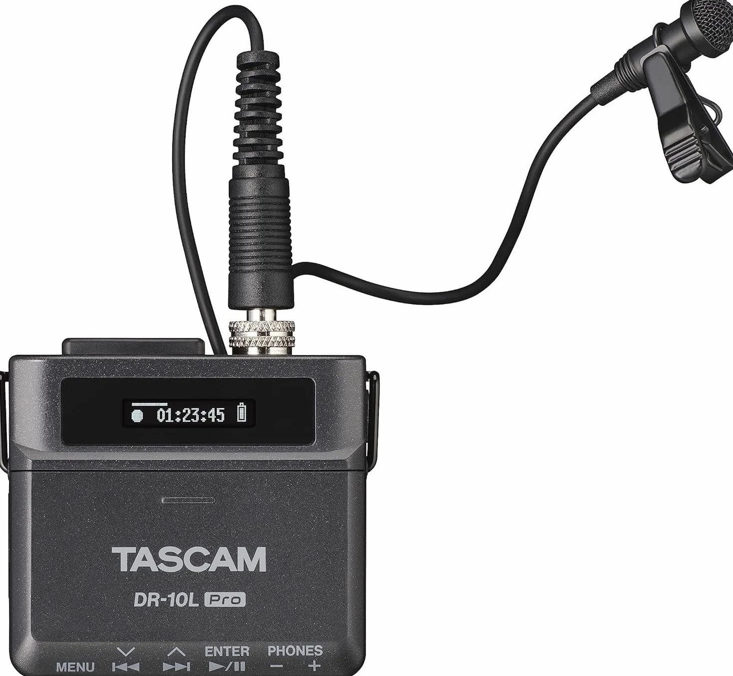 TASCAM DR-10L Pro - Grabadora flotante microlineal de 32 bits con micrófono Lavalier y adaptador Bluetooth opcional para control remoto y sincronización