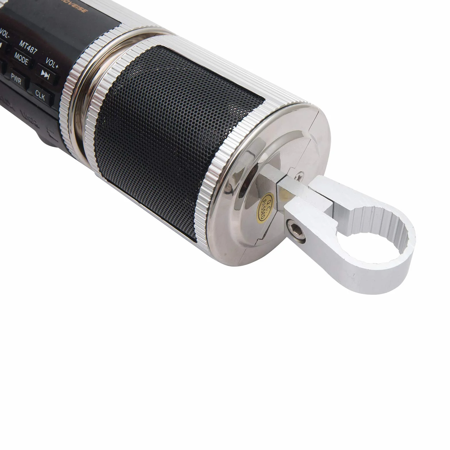 Baceyong - Sistema de sonido Bluetooth para moto MP3 FM Radio Altavoces estéreo universal, impermeable Bluetooth MP3 Moto Audio Radio Sistema de sonido Altavoz estéreo