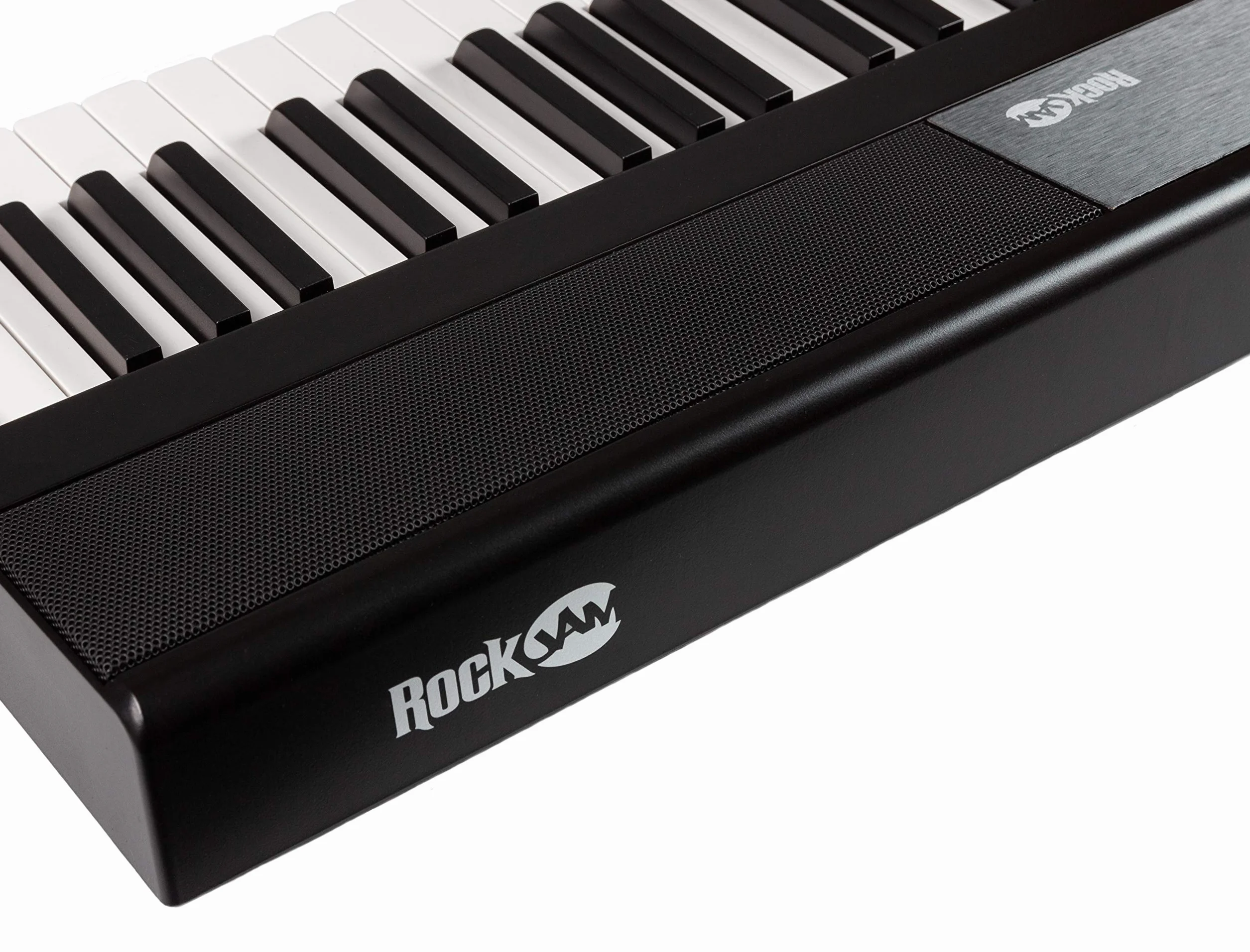 Rockjam Rj88Dp Teclas del Teclado de Piano para Principiantes Digital Piano con Full-Size Semi-Weighted Keys, Atril,Piano Engomada de la Nota,la Fuente de Alimentación y Construido en Altavoces, Negro