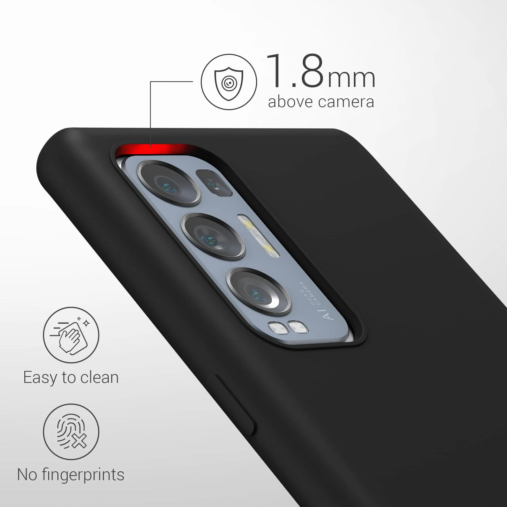kwmobile Carcasa Compatible con OPPO Find X3 Neo Funda - Case TPU y Silicona antigolpes - Apto Carga inalámbrica - Negro