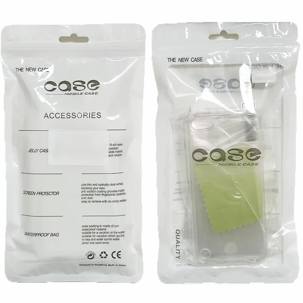 ULAK Funda iPod Touch 7, iPod Touch 5/6 Carcasa con 2 películas Protectoras Híbrido Clear Slim Cubierta de la Suave Resistente a Rayones Absorción de Choque Caso para iPod Touch 5/6/7 - Transparente