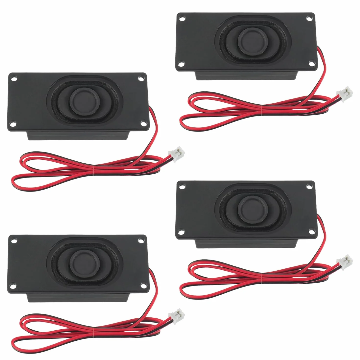 Altavoz 3 vatios 8 ohmios Altavoz 3w 8ohm Interfaz JST-PH2.0 para placa base Arduino Proyectos electrónicos de bricolaje y monitores de TV LCD (4 PCS)