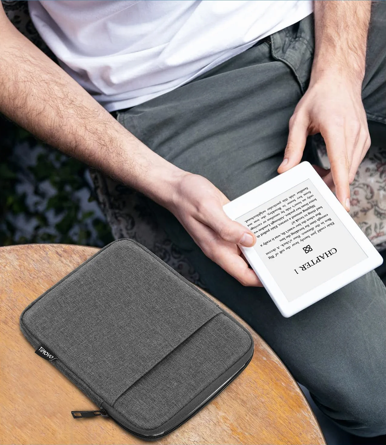 TiMOVO Funda Protectora para eReader de 6–7 Pulgadas Compatible con Kobo, Gris Oscuro