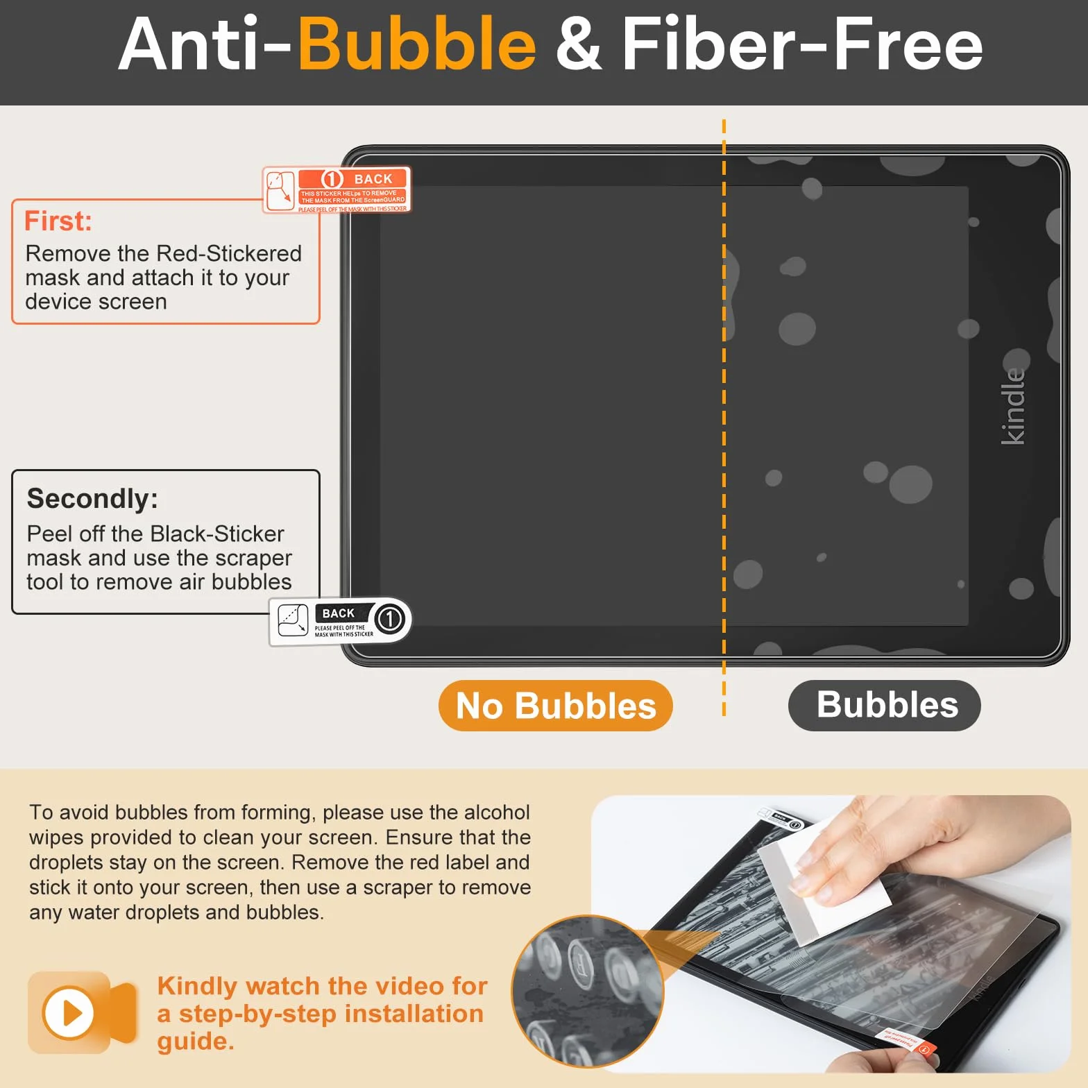 CoBak 3 protectores de pantalla mate antirreflejos para Kindle 11th Generación 2022 6 pulgadas Kobo Nia PocketBook PET