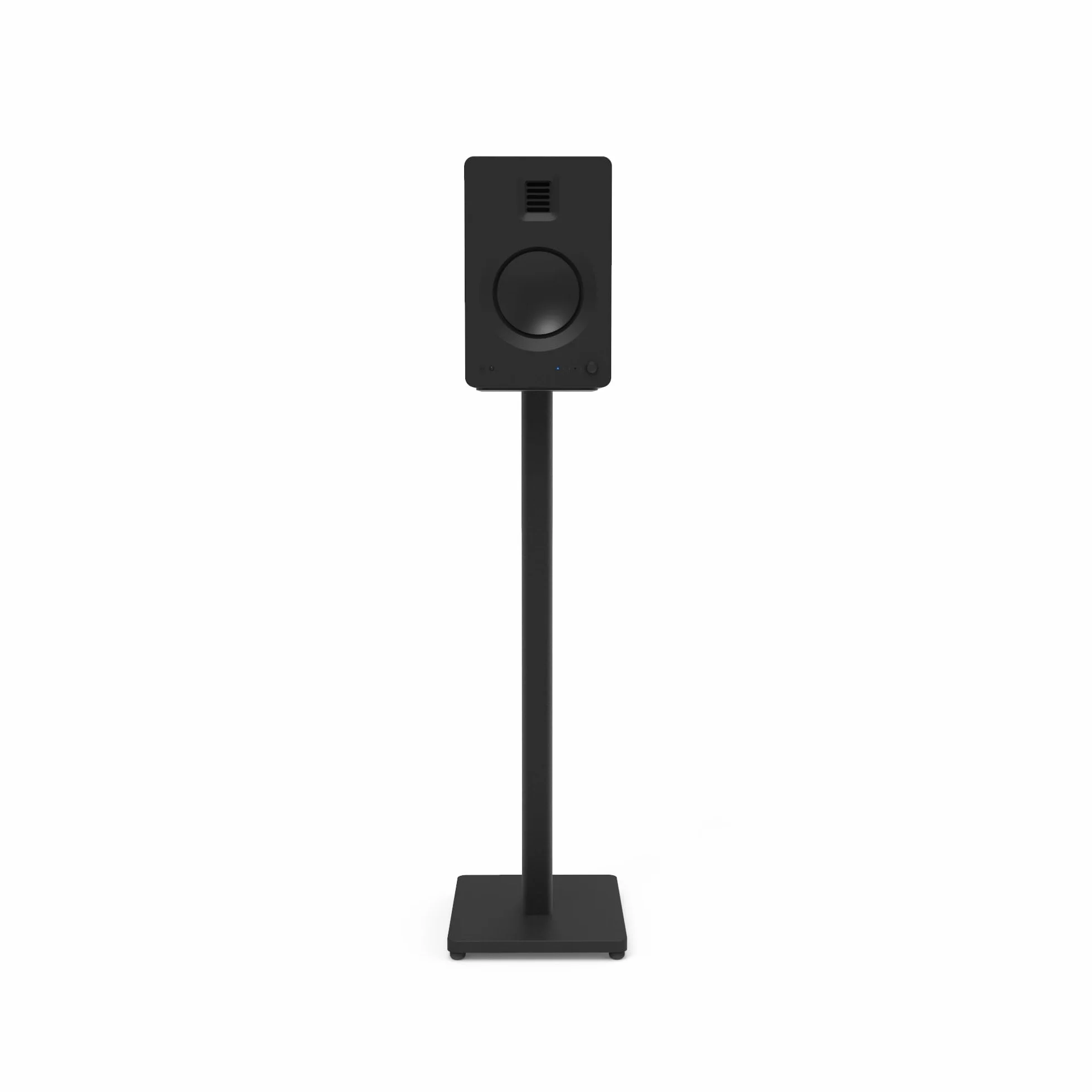 Kanto ST28 - Soportes universales para altavoces de suelo de 28 pulgadas para altavoces de estantería de hasta 30 libras, sonido mejorado, gestión de cables ocultos, diseño atemporal, par, acero negro