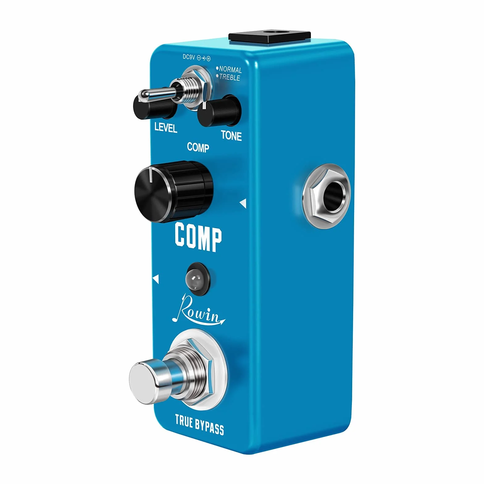 Rowin Pedal compresor para guitarra para True Bypass analógico, efectos de compresión Ultimate Comp para guitarra eléctrica