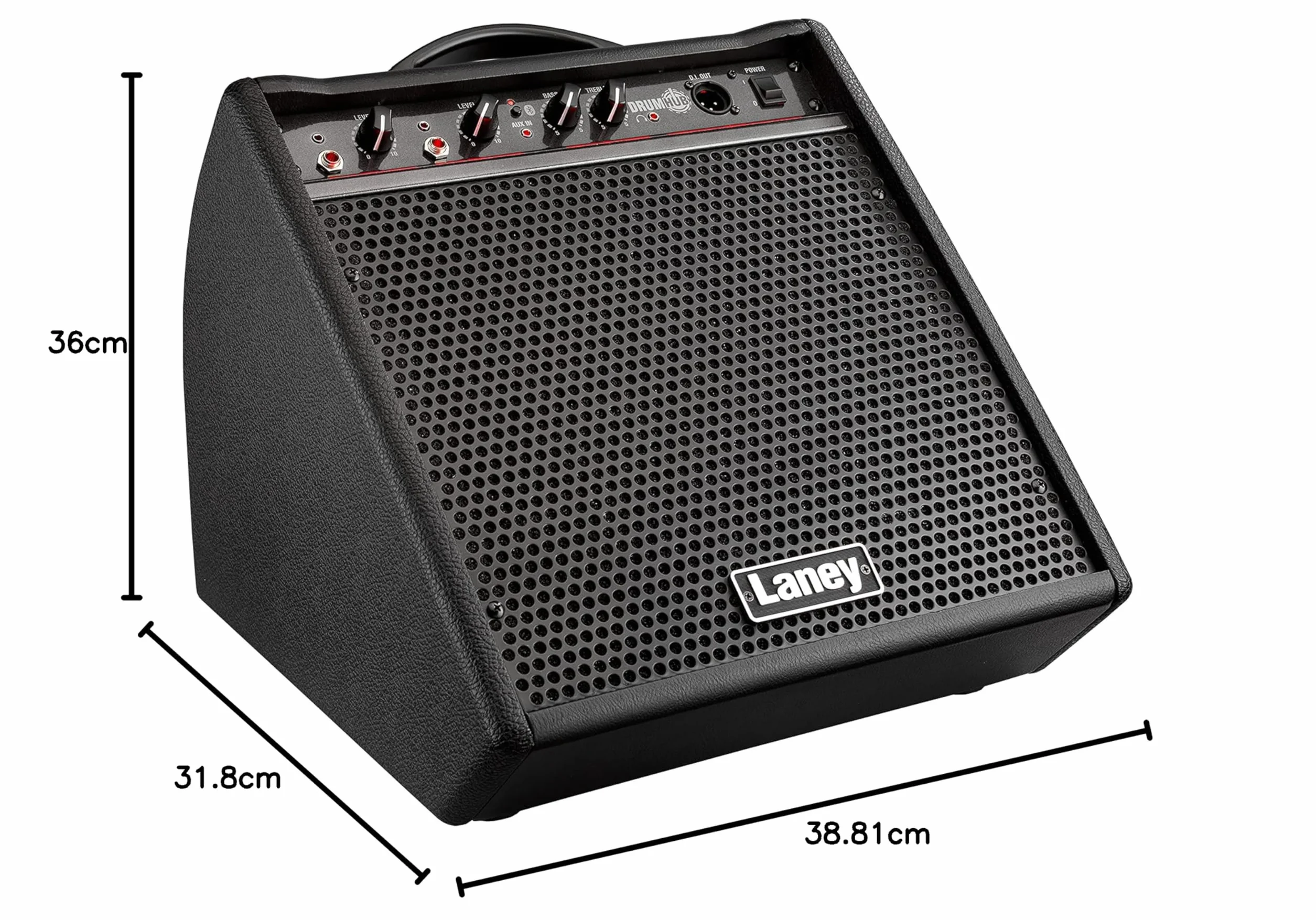 Laney DRUMHUB DH80 - Personal Drum Monitor with Bluetooth - 80W - 10 inch Coaxial Woofer