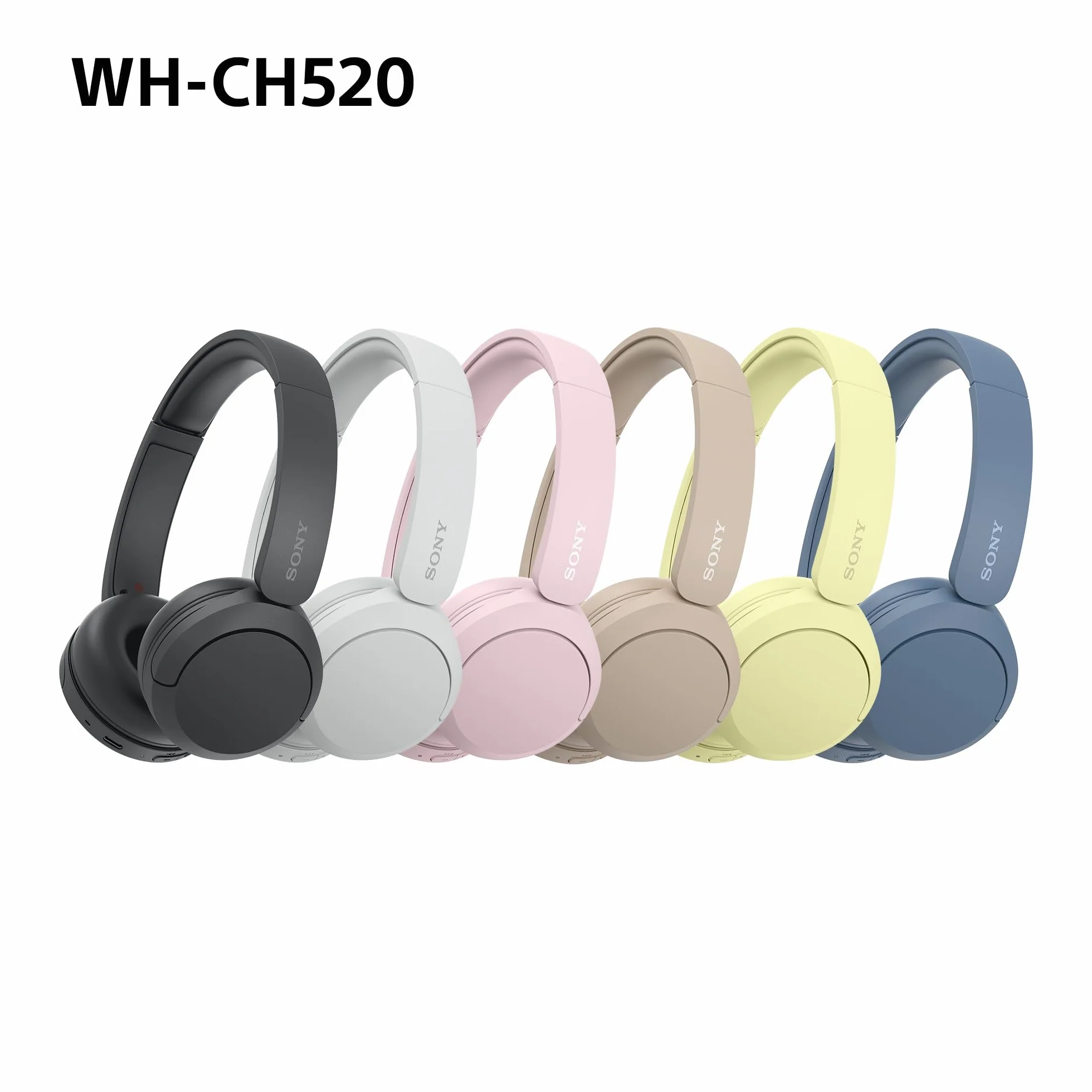 Sony WH-CH520 Auriculares Bluetooth 50 h batería DSEE micrófono integrado Beige