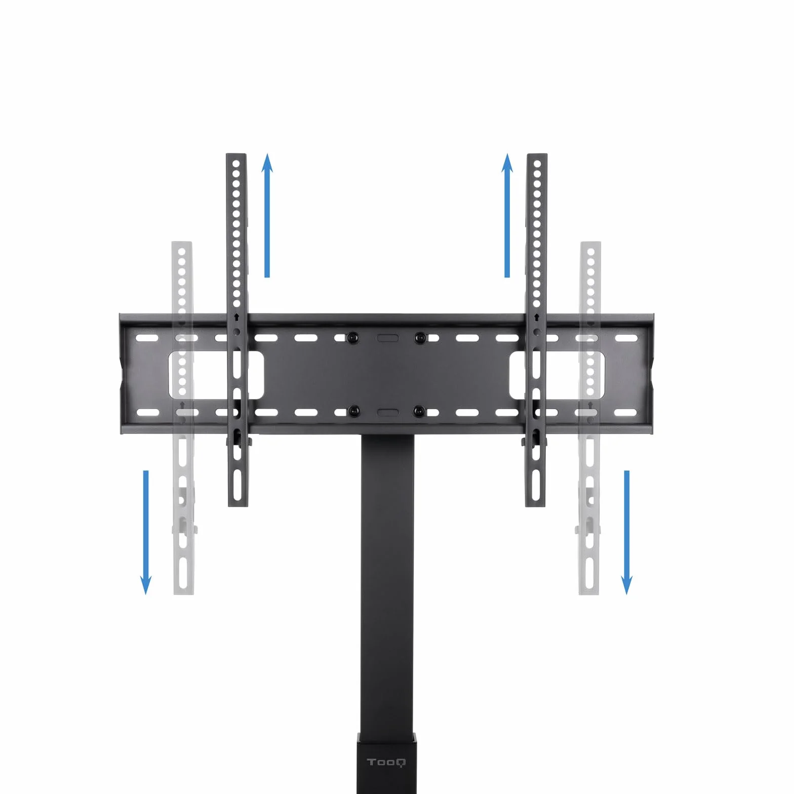 TOOQ FS2287M-B - Moon Soporte de Suelo con Regulación de Altura para Pantallas de 37" a 75", Color Negro