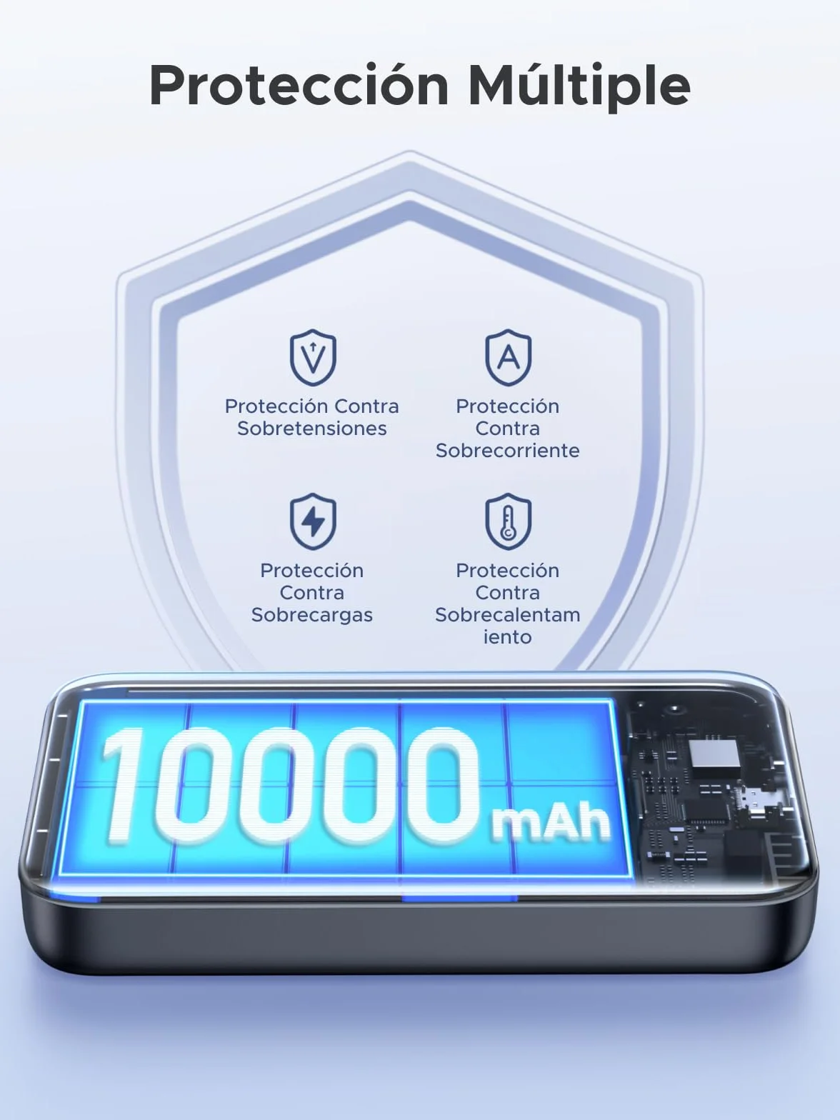 UGREEN Zapix Power Bank Inalámbrico Magnético 10000mAh Carga Rápida USB C 20W PD QC 3.0 Compatible iPhone 17 Pro MAX Air 16 15 14 13 12 Mini Plus Pro MAX