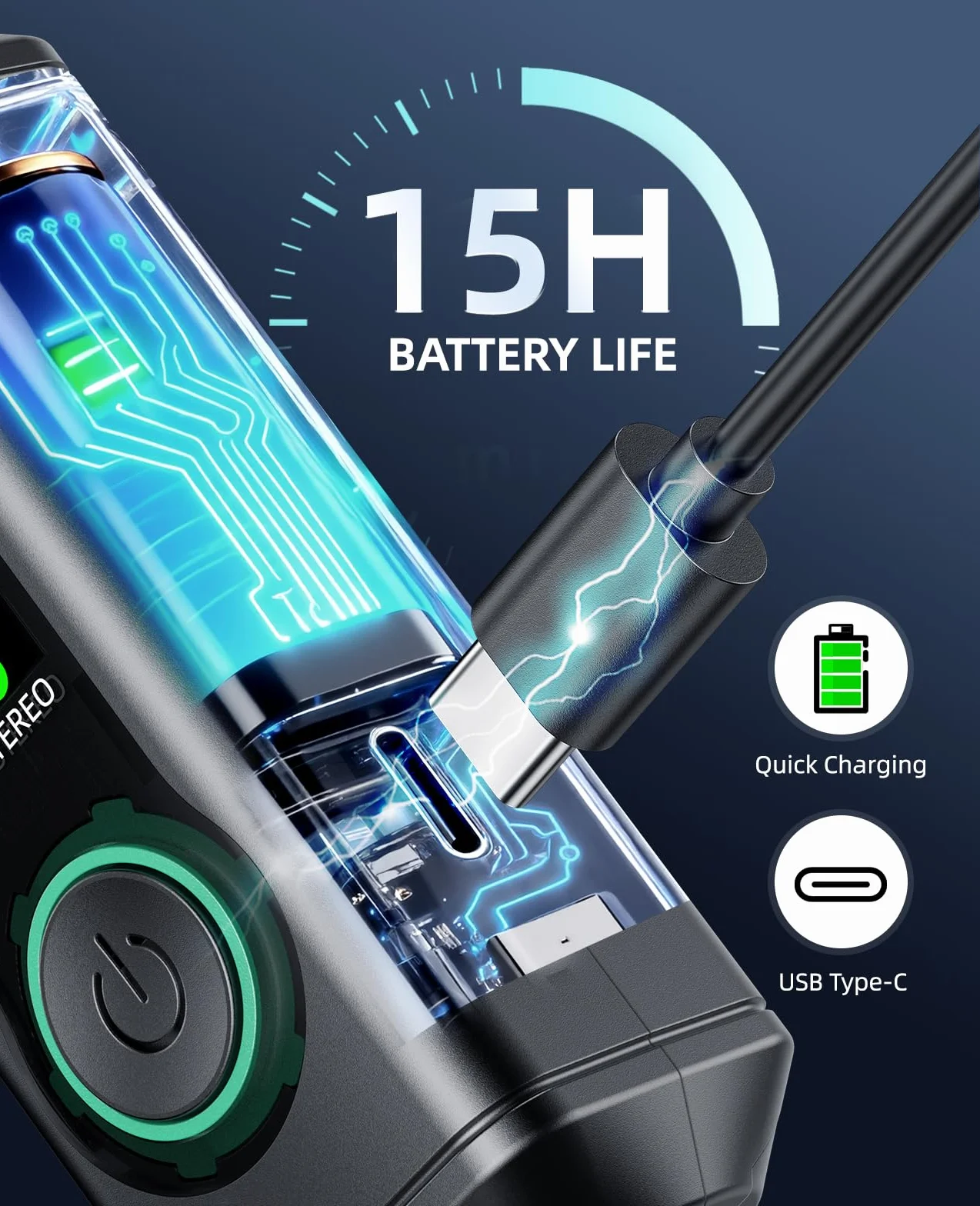 LEKATO P16 Receptor Bluetooth XLR, Audio Mono/Estéreo, Autonomía 15 h, Bluetooth 5.3, 48 kHz/24 bits, Alcance 50 m, para Mezcladores, DJ y Sistemas PA