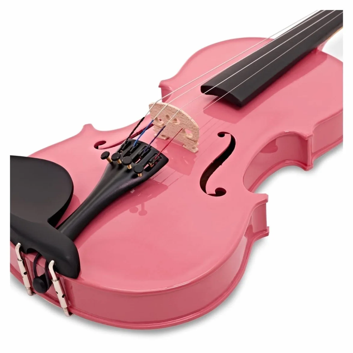 Violín rosa tamaño 1/2 con arco y estuche para niños de 7 a 10 años de Gear4music