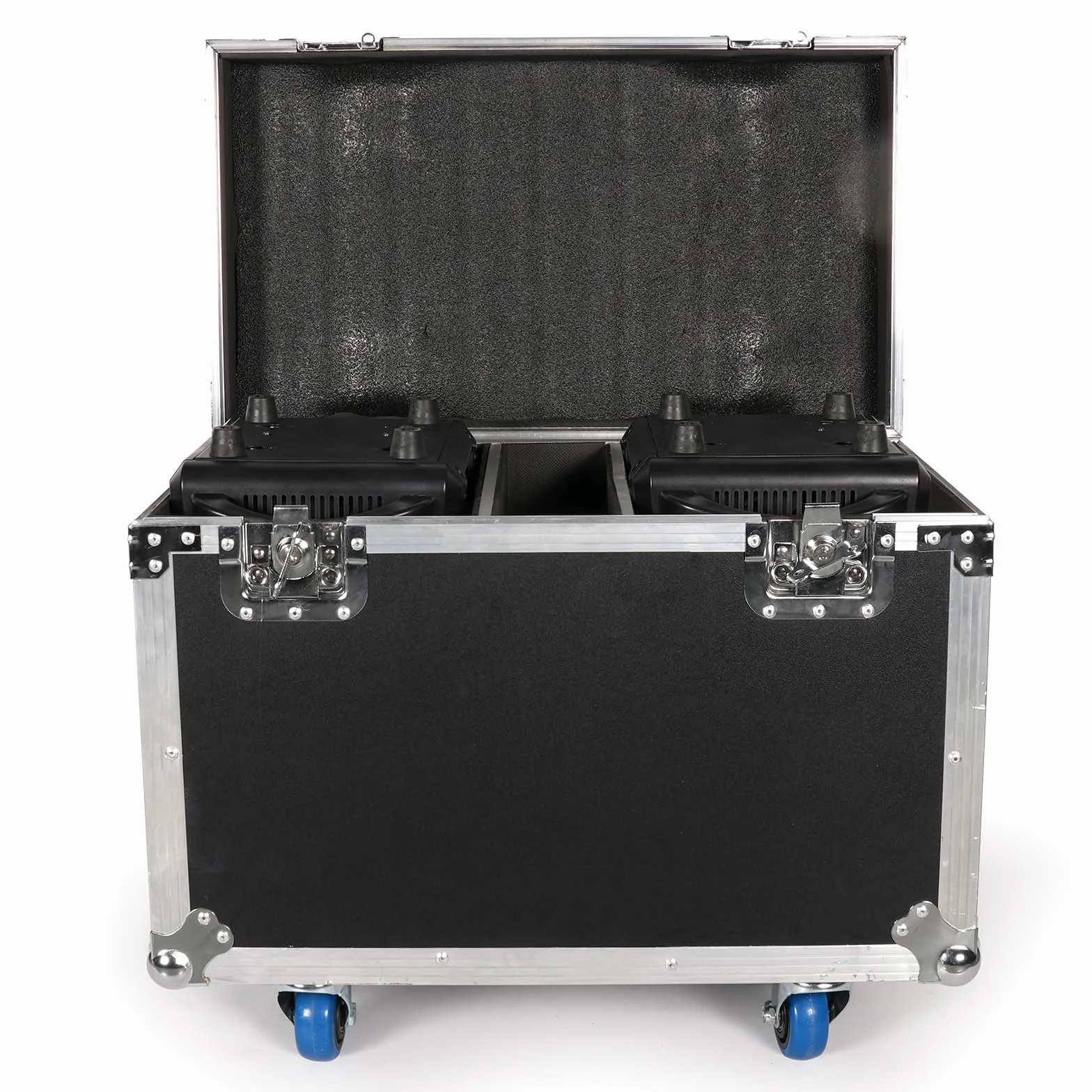 2PCS Cabeza Móvil LED 200W con Flightcase, 11 Colores 14 Gobos Beam Focos Luz Discoteca para Escenarios Clubes Bodas Bares