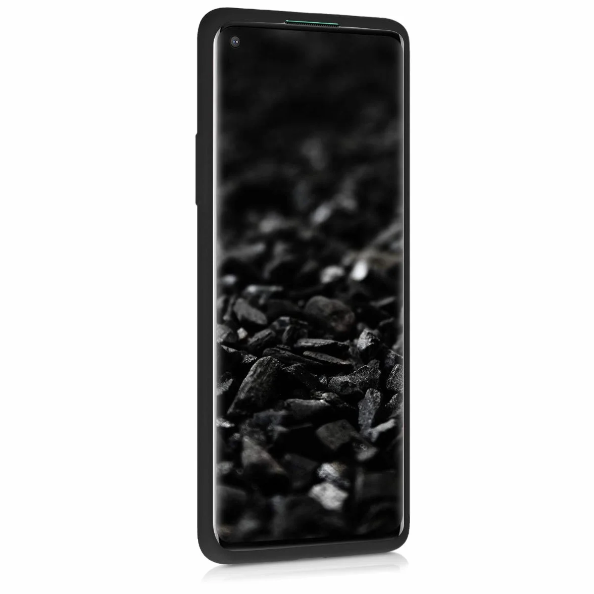 kwmobile Carcasa Compatible con OnePlus 8 (2020) Funda TPU Silicona antigolpes Carga inalámbrica Negro