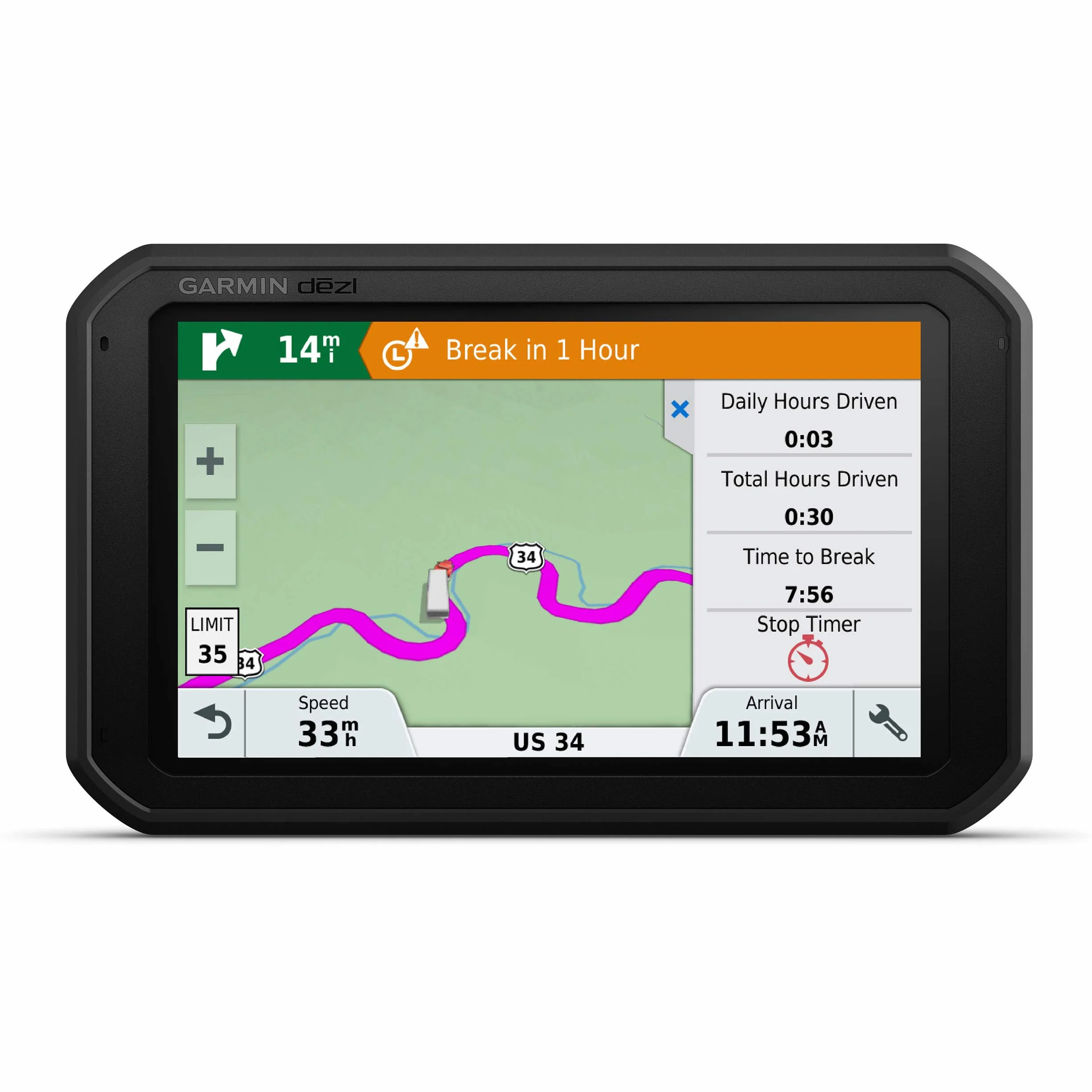Garmin dēzl 780 LMT-D Europa, navegador GPS para camión de 7" con mapas de por vida