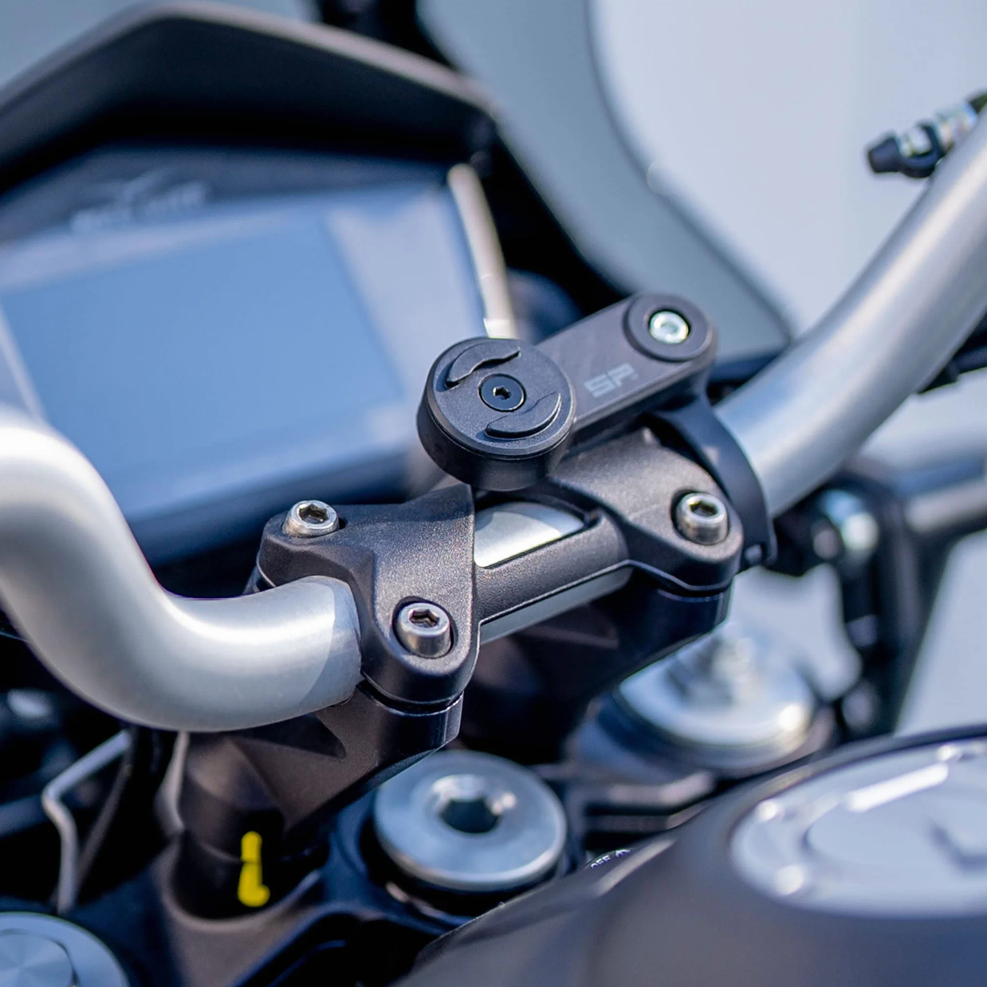 SP Connect Universal Motorcycle Handlebar Kit with Clamp SPC+ Black