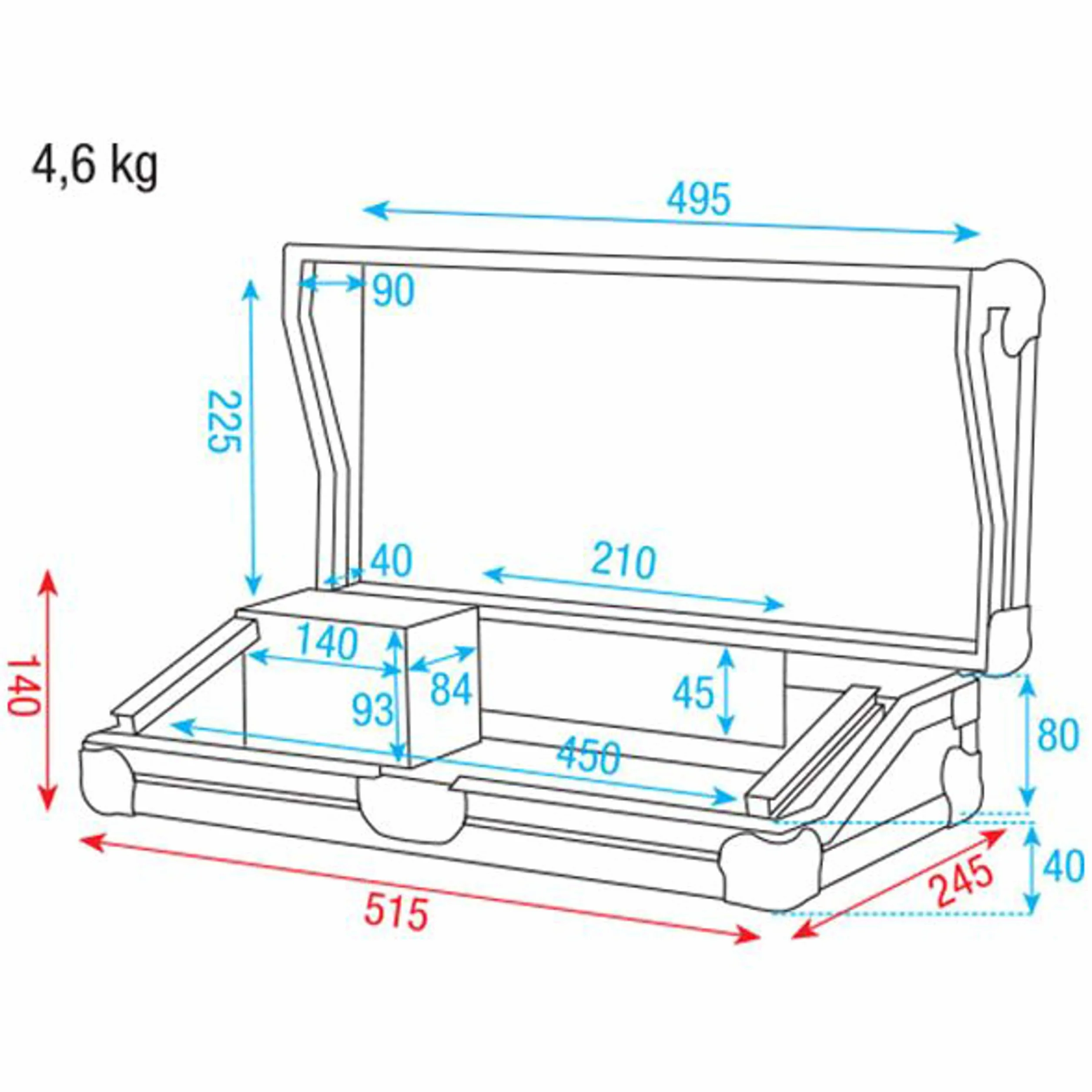 Case 19" / 3HE para Platinum ScanCon & Pro