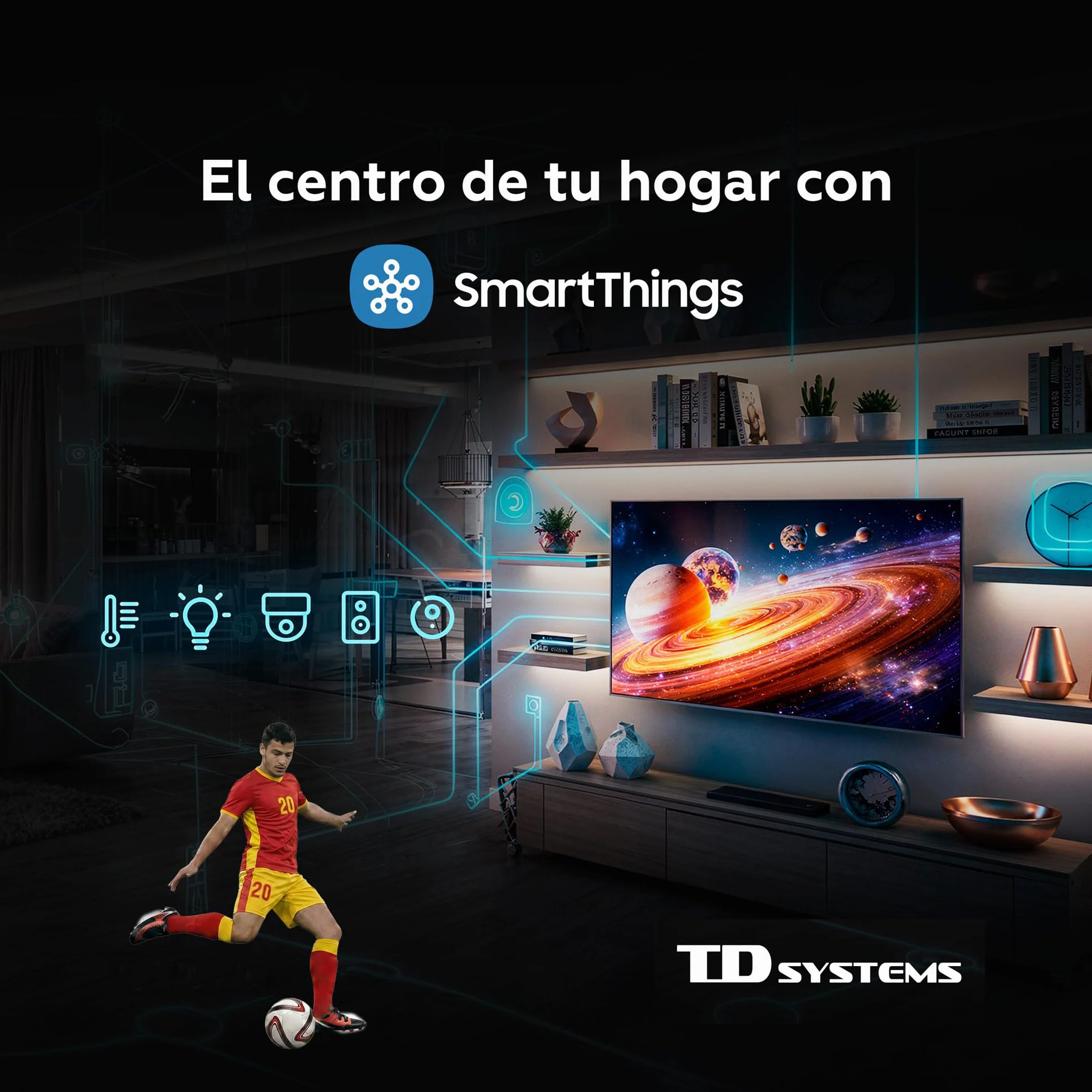 TD Systems Smart TV 40 Pulgadas Full HD Tizen OS 8.0 Powered by Samsung HDR10 Triple Tuner PRIME40C22TIZEN
