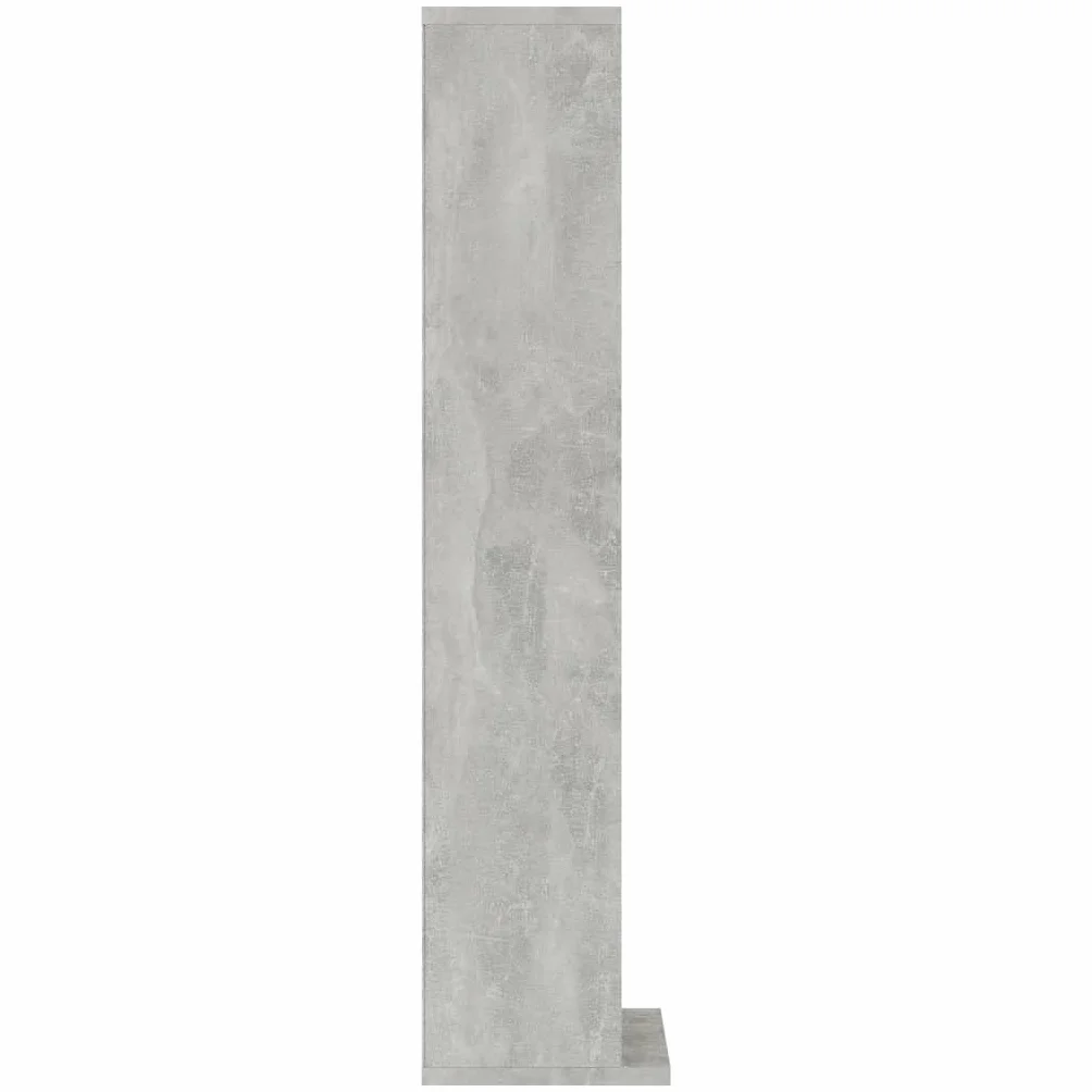 Toshilian Estantería de Almacenamiento CD/DVD, Armario de Almacenamiento, Color Gris, Hormigón, 21 x 20 x 88 cm, Madera de Ingeniería