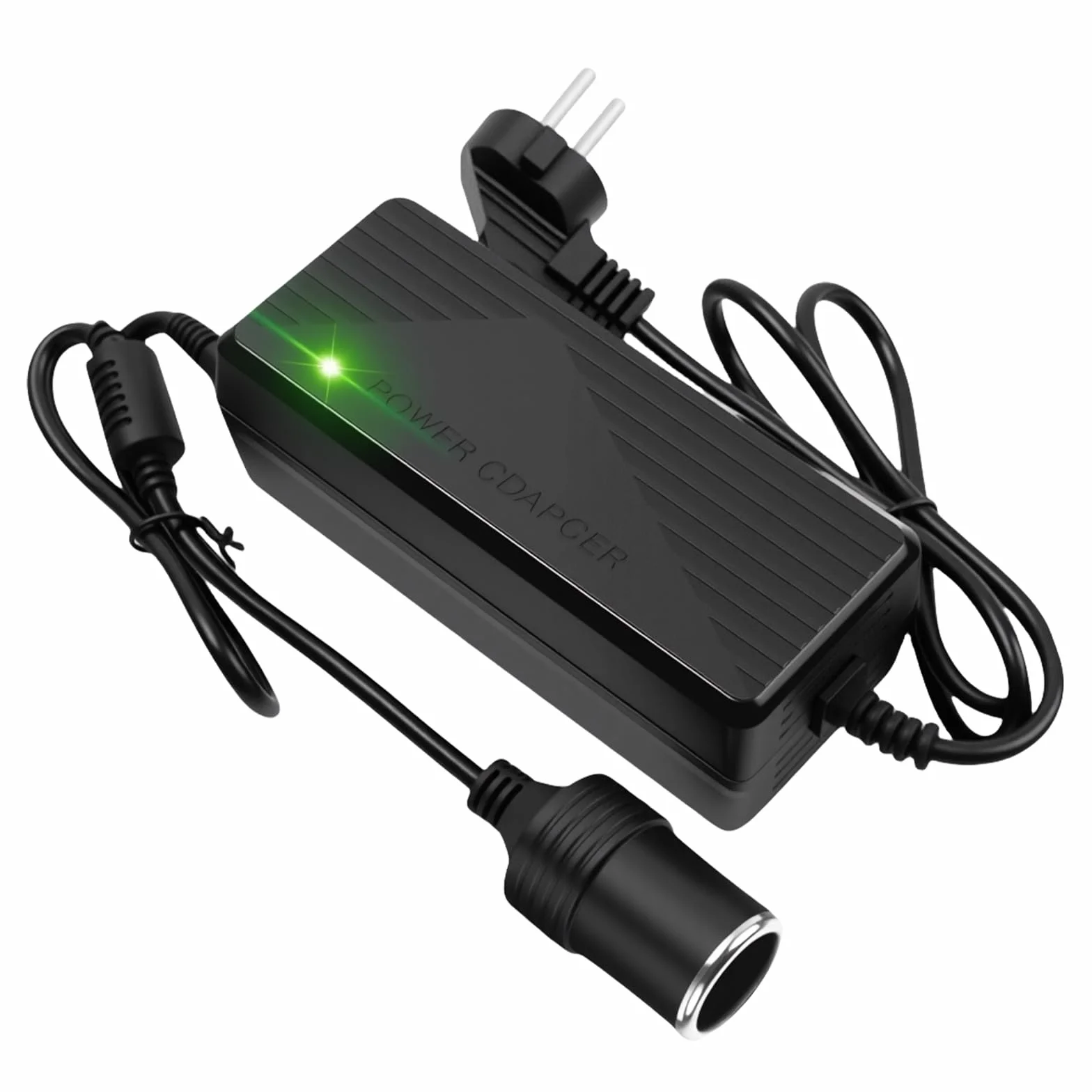 Convertidor de voltaje 230V a 12V 180W 15A adaptador de corriente 12V adaptador de encendedor de cigarrillos, CA a CC para aspiradoras, compresores, refrigeradores