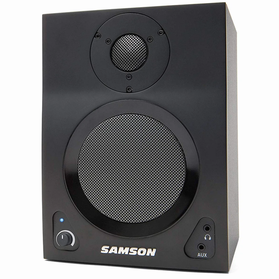 Samson MediaOne BT4 - Altavoz multimedia Bluetooth y cable de audio keepdrum (3 m)