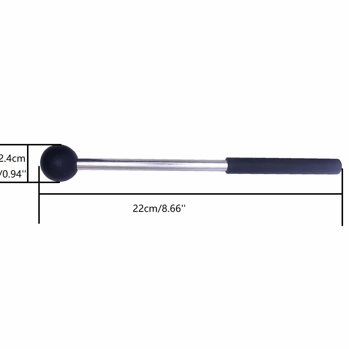 Tubo Wah de aluminio con mazo batidor de instrumentos de percusión Wah, juego de sonidos