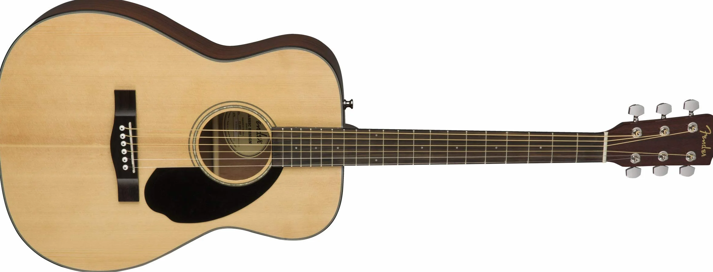 Fender CC-60S Guitarra acústica de concierto, diapasón de nogal, natural