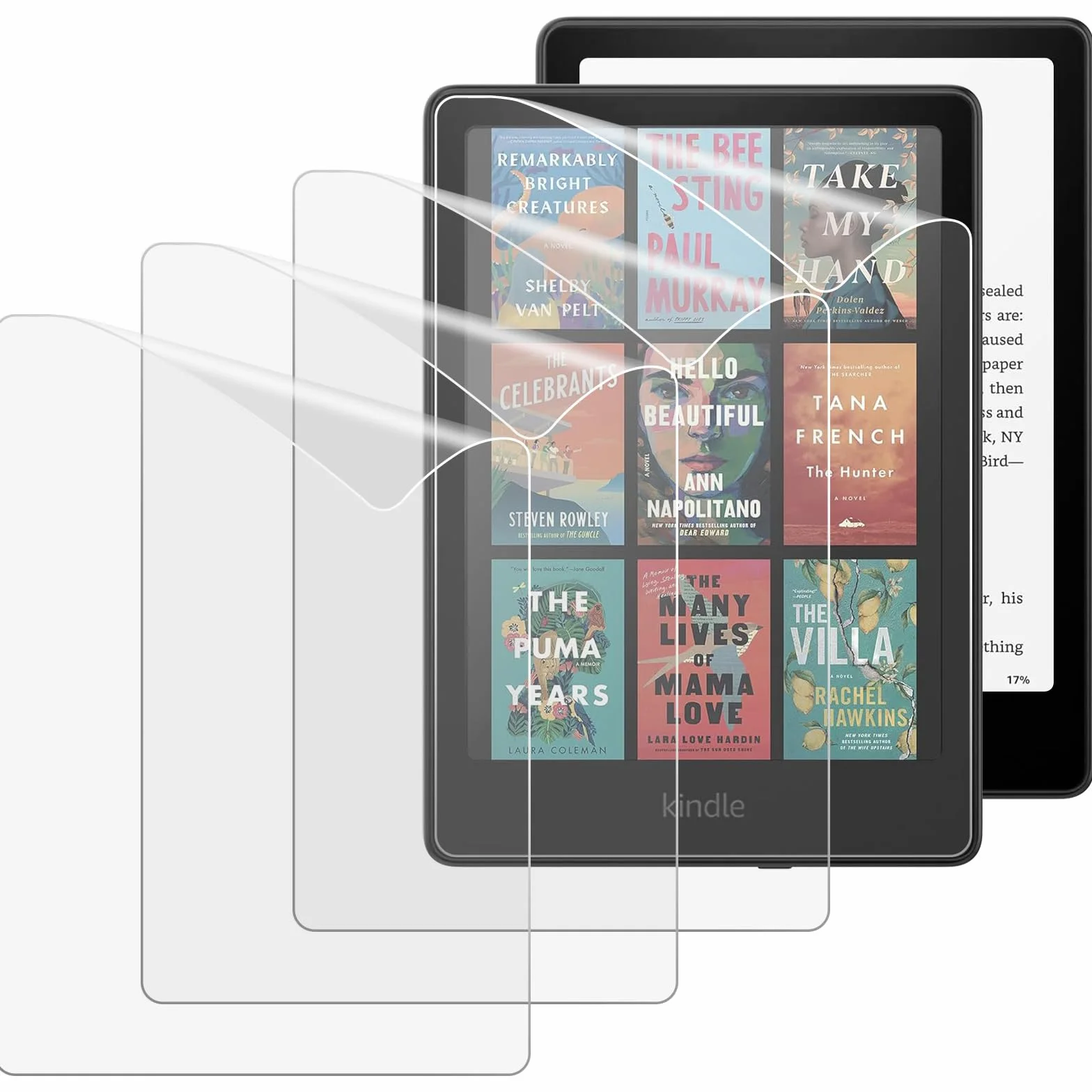 MoKo 4 Pack Protector de Pantalla para Kindle Paperwhite 7 pulgadas 12ª Generación 2024 y Kindle Colorsoft Signature Edition