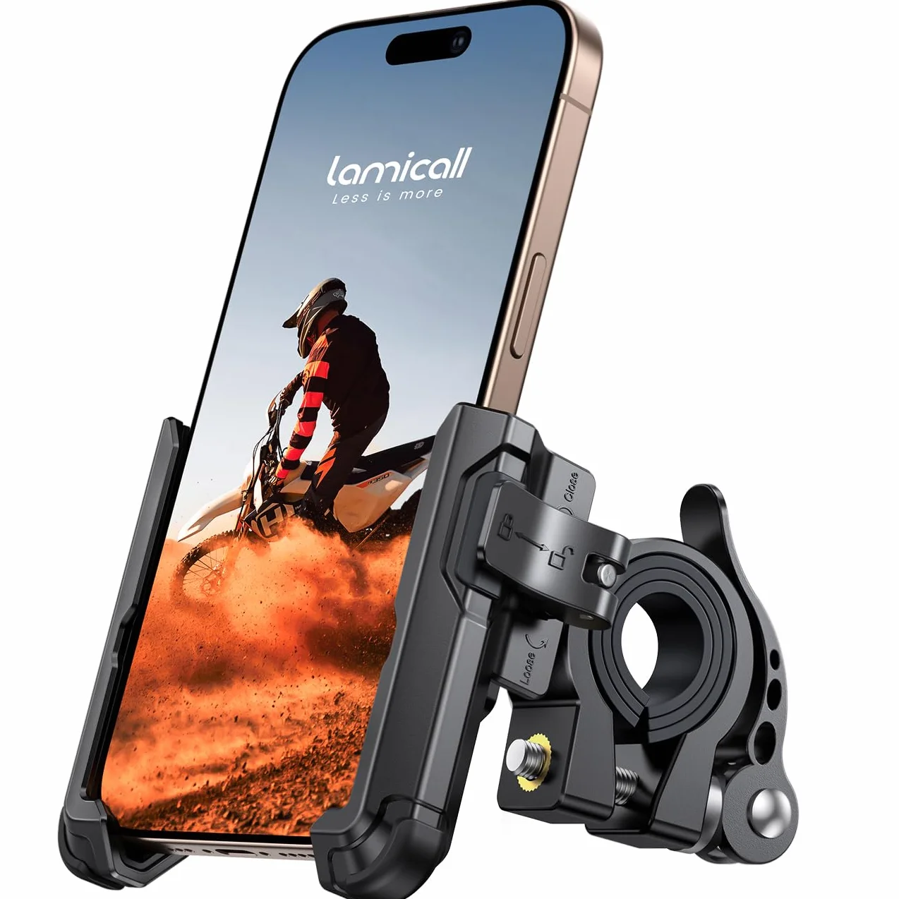 Lamicall Soporte Bicicleta Moto 360° Rotación 4,7-7" Smartphone iPhone Samsung Xiaomi