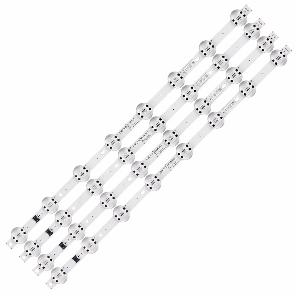 Tira de retroiluminación LED for TV 1/2 for 55um73 y 75 REV01 55UM7300AUE SSC Y19 Trident 180703 EAV64592001 55UM7510PLA 55UM7660PLA 8 lámparas 6 V(1TV(4PCS))