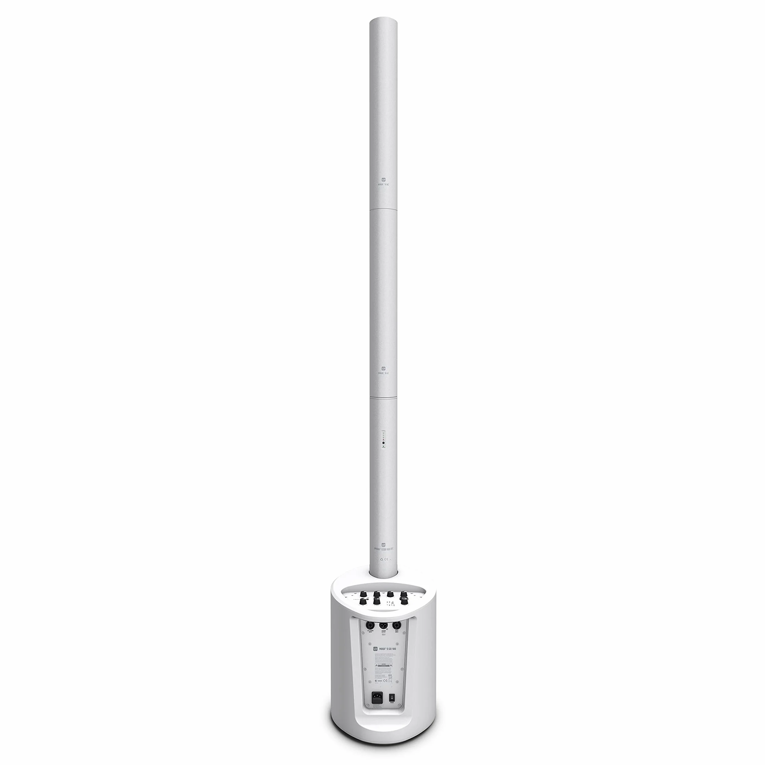 LD Systems MAUI 5 GO 100 W - Sistema de PA de columna ultraportátil con alimentación por batería - blanco - versión de 3200 mAh