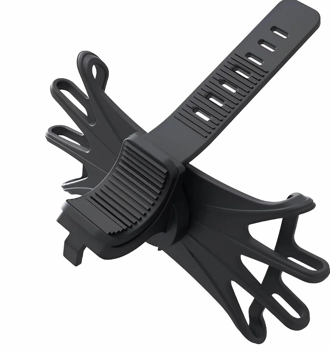 Soporte Móvil Universal con Rotación 360°, Ajustable Silicona 4.5-6.5" para Moto, Bicicleta, Carro Bebé, Patinete