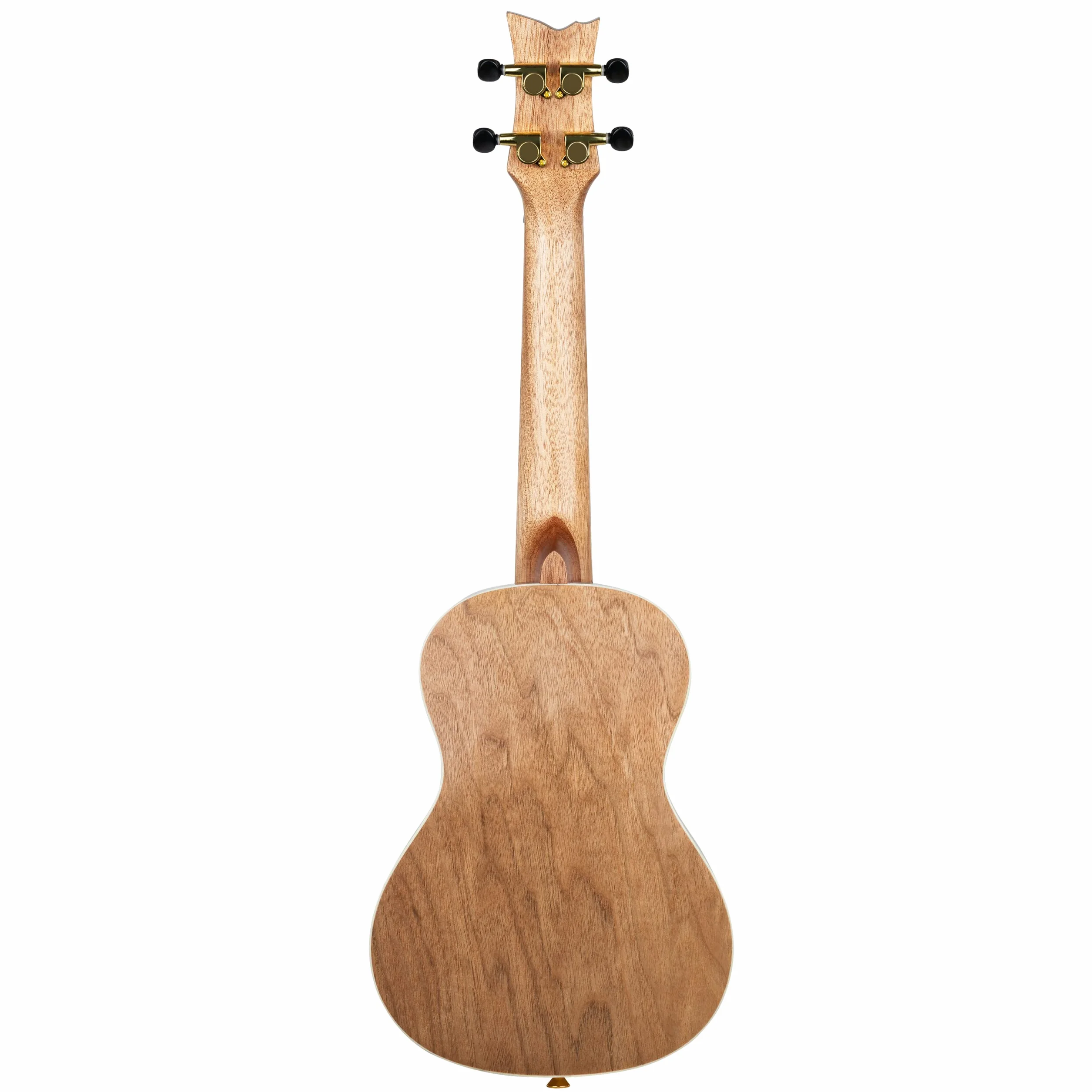 Ortega Guitars Ukelele de Concierto negro - Serie Element - incluye Deluxe Gig Bag - abeto/catalpa (RUEL-MBK)