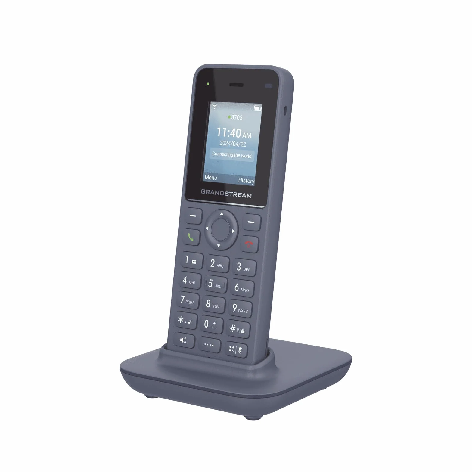 Grandstream WP816 Teléfono IP Wi-Fi inalámbrico Doble Banda 802.11a/b/g/n/AC/AX 6 Horas