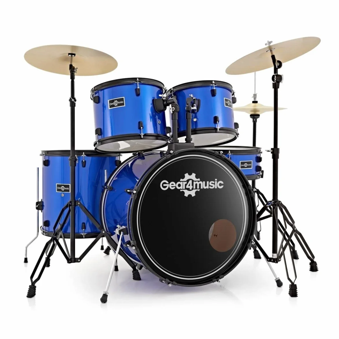 Gear4music Kit de batería acústica de 5 piezas Full Size para principiantes