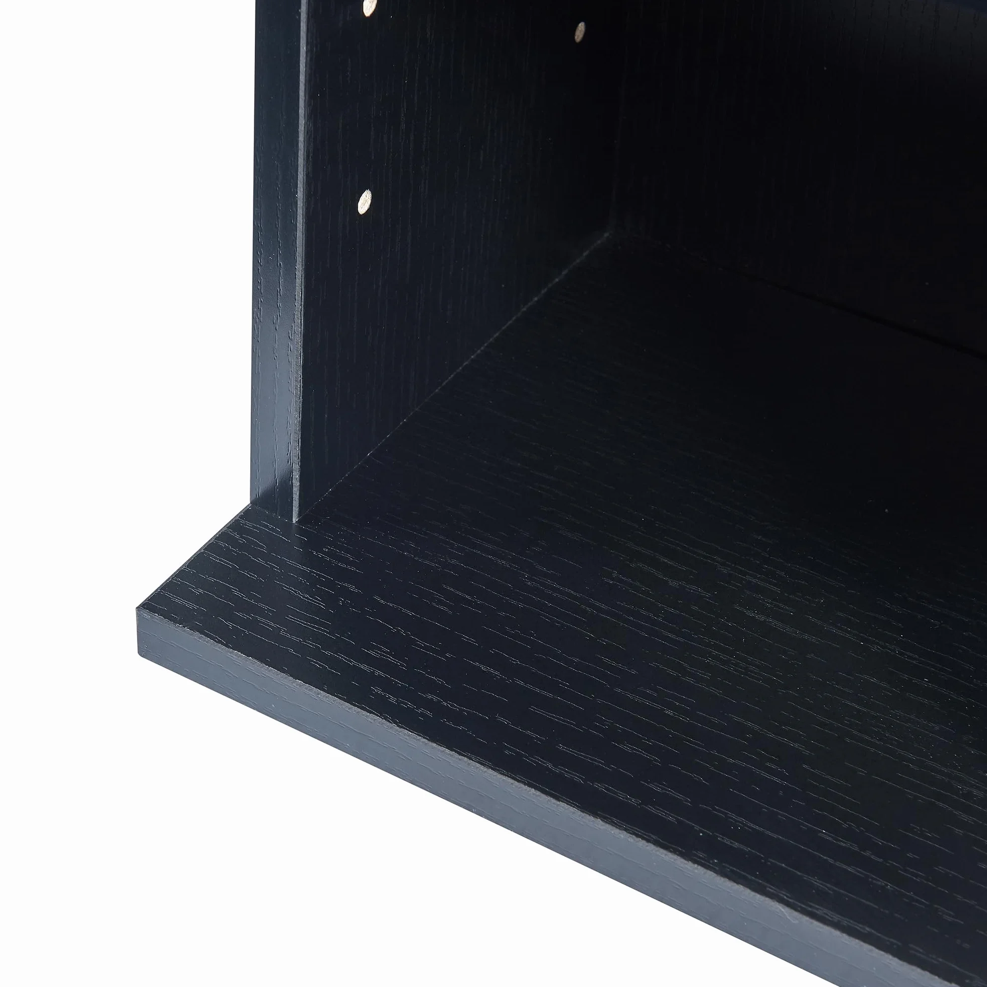 [en.casa] Estantería para CDs Tynset Soporte para DVDs Recuerdos Librería con 12 Compartimientos Estantes Ajustables en Altura Aglomerado 175 x 20 x 20 cm - Negro