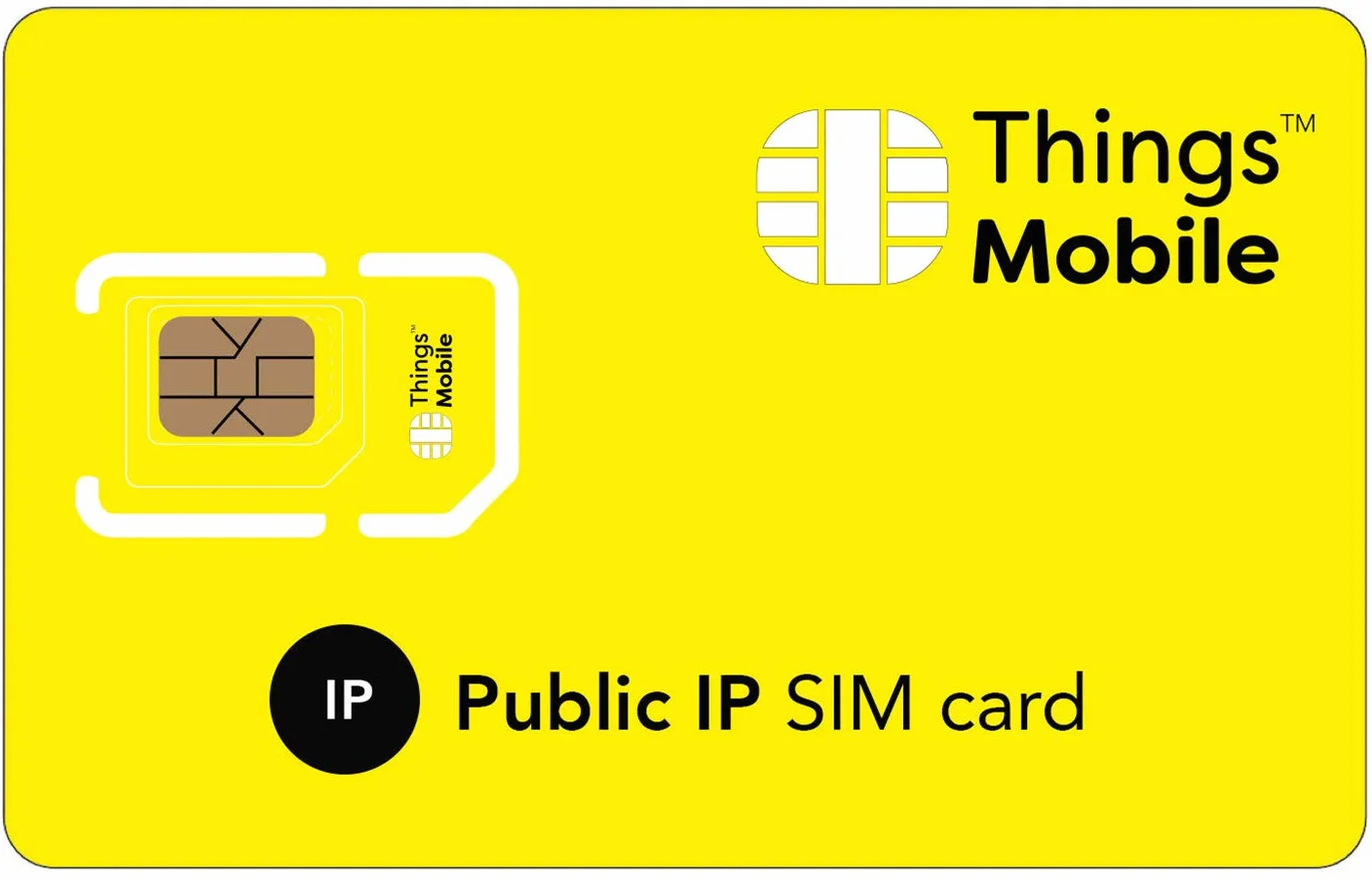 Things Mobile Tarjeta SIM IP Pública Global GSM/2G/3G/4G, 10€ Crédito