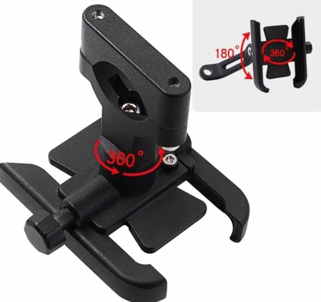 Soporte para Teléfono Móvil para Motocicleta Yamaha Xmax 125/250/300/400 Negro