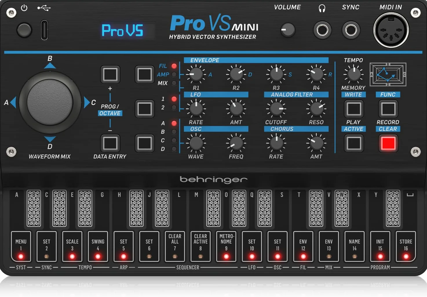 Behringer Pro VS Mini Sintetizador Vector Híbrido