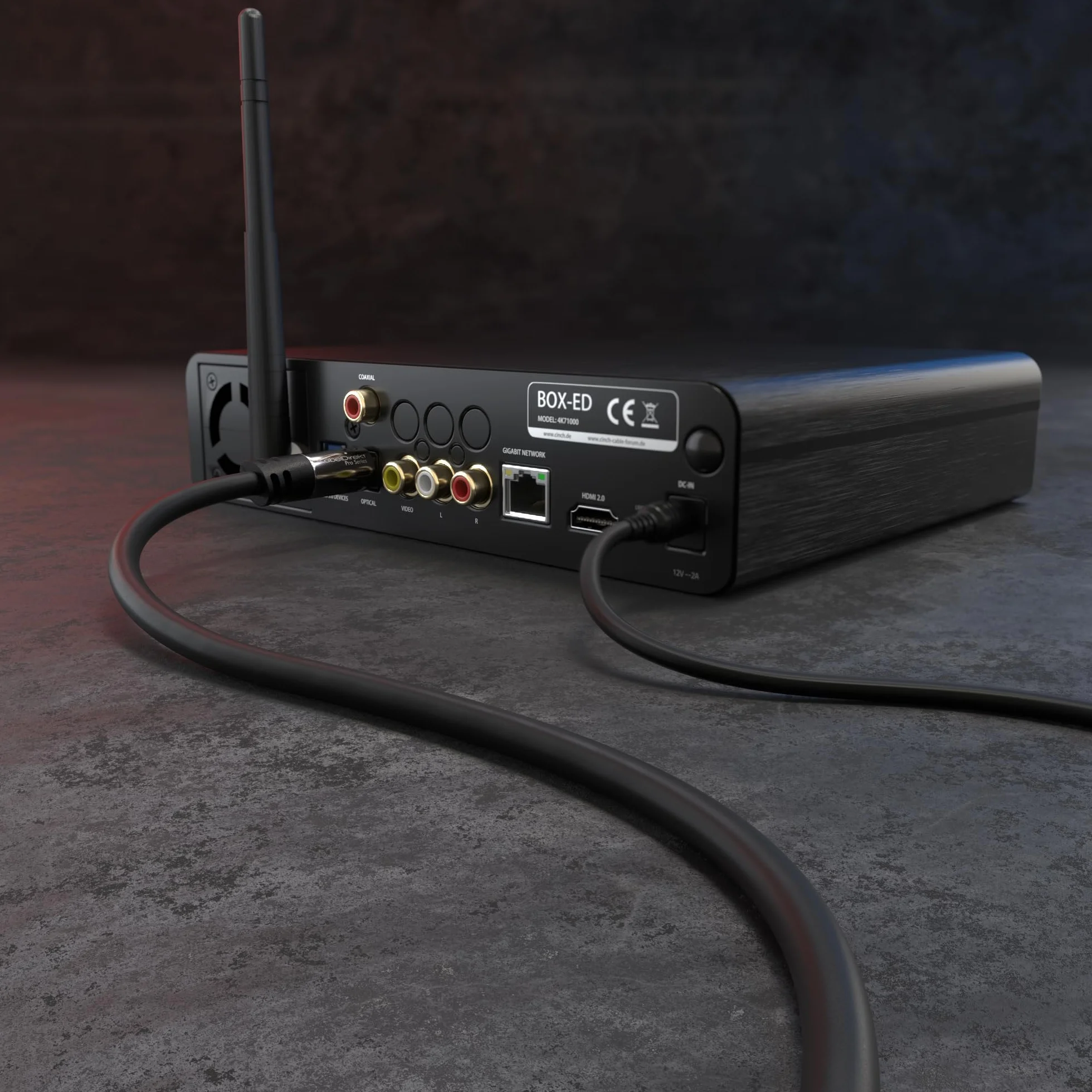 KabelDirekt 1m Kabel Optyczny TOSLINK Audio Dolby Digital DTS Męski-Męski Czarny