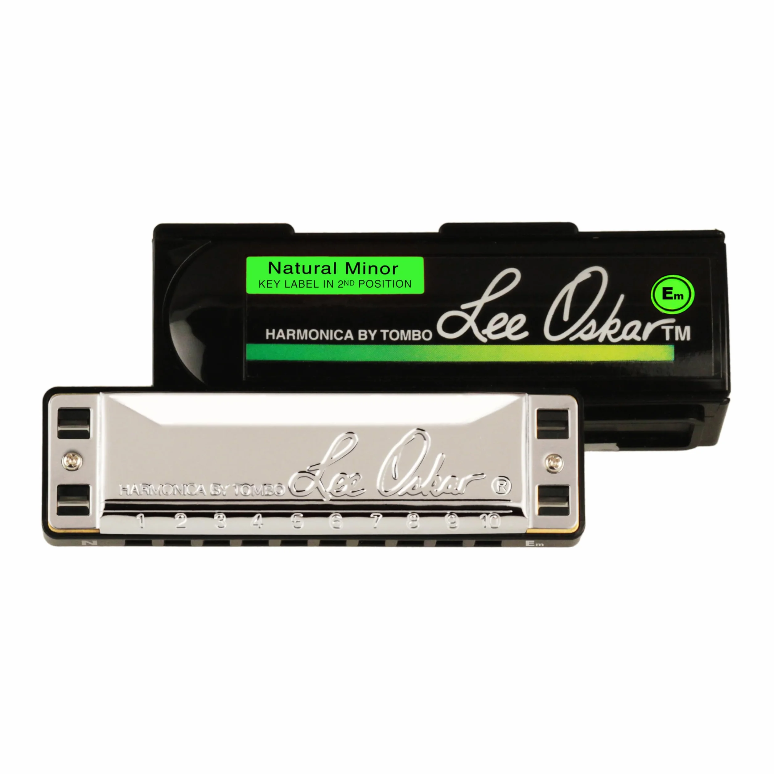 Armónica Lee Oskar Natural Minor Mi menor para blues menor, rock, latin, reggae, hip hop - diatónica de 10 agujeros - placas de lengüetas de latón - cubiertas de acero inoxidable